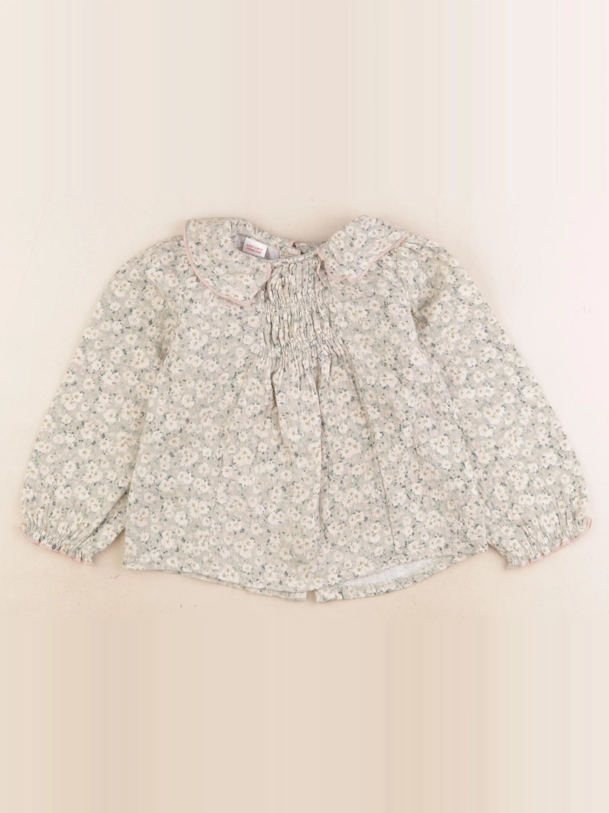 Mango - blouse vert - 3/4 ans