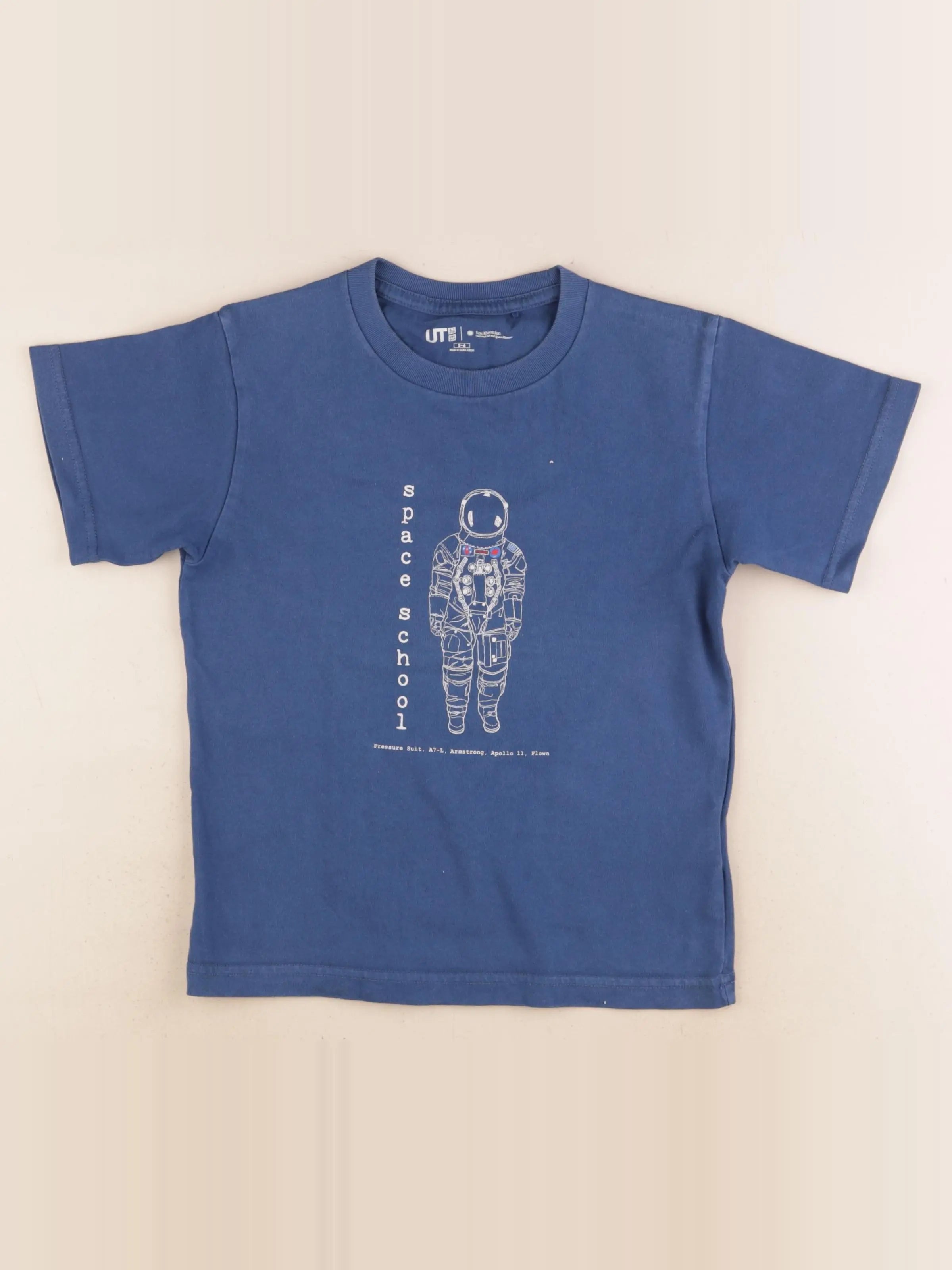 Uniqlo - tee-shirt bleu - 5/6 ans