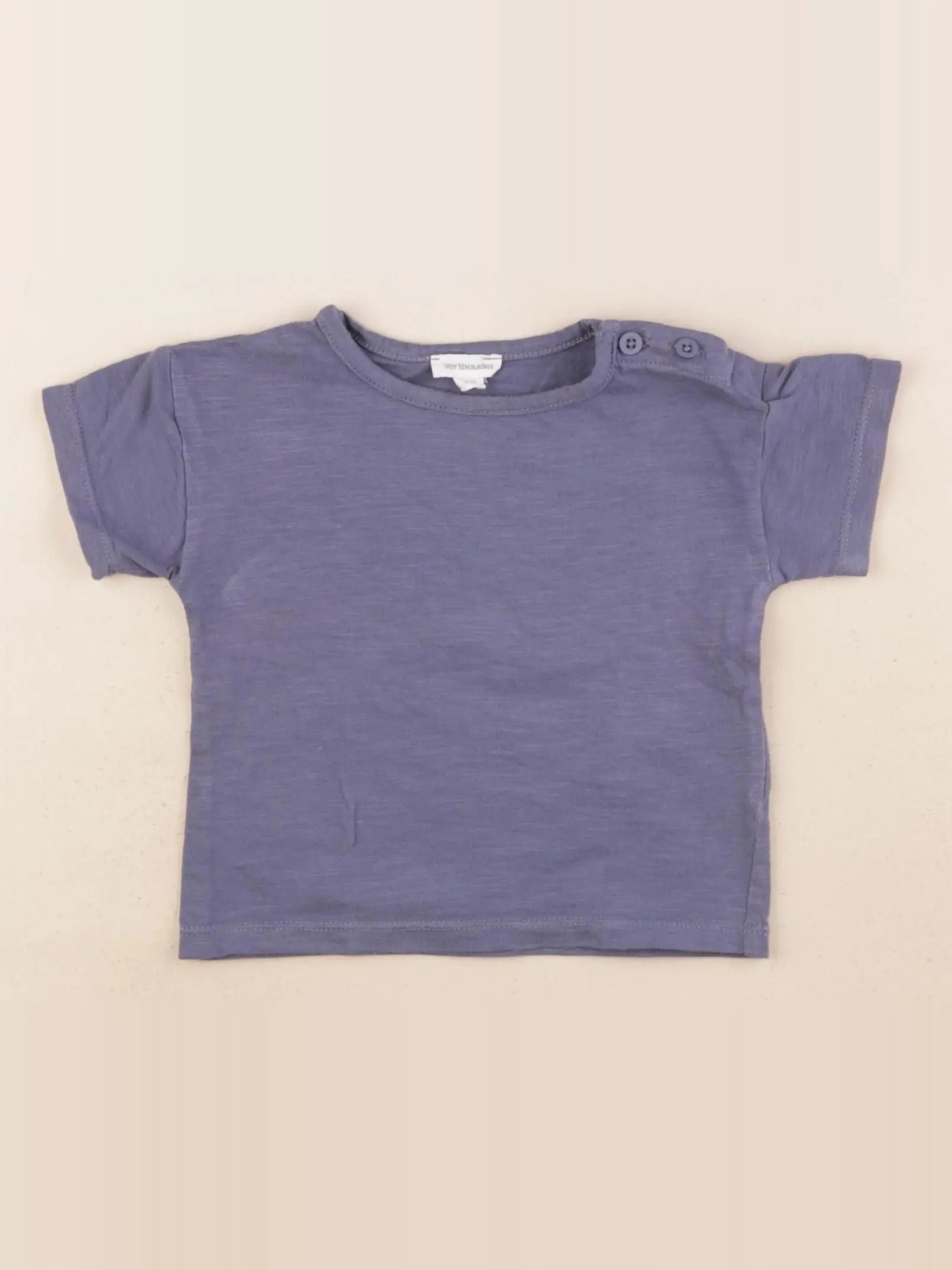 Vertbaudet - tee-shirt bleu - 9 mois