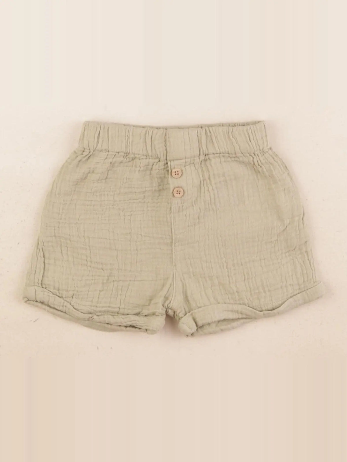 Vertbaudet - short vert - 9 mois
