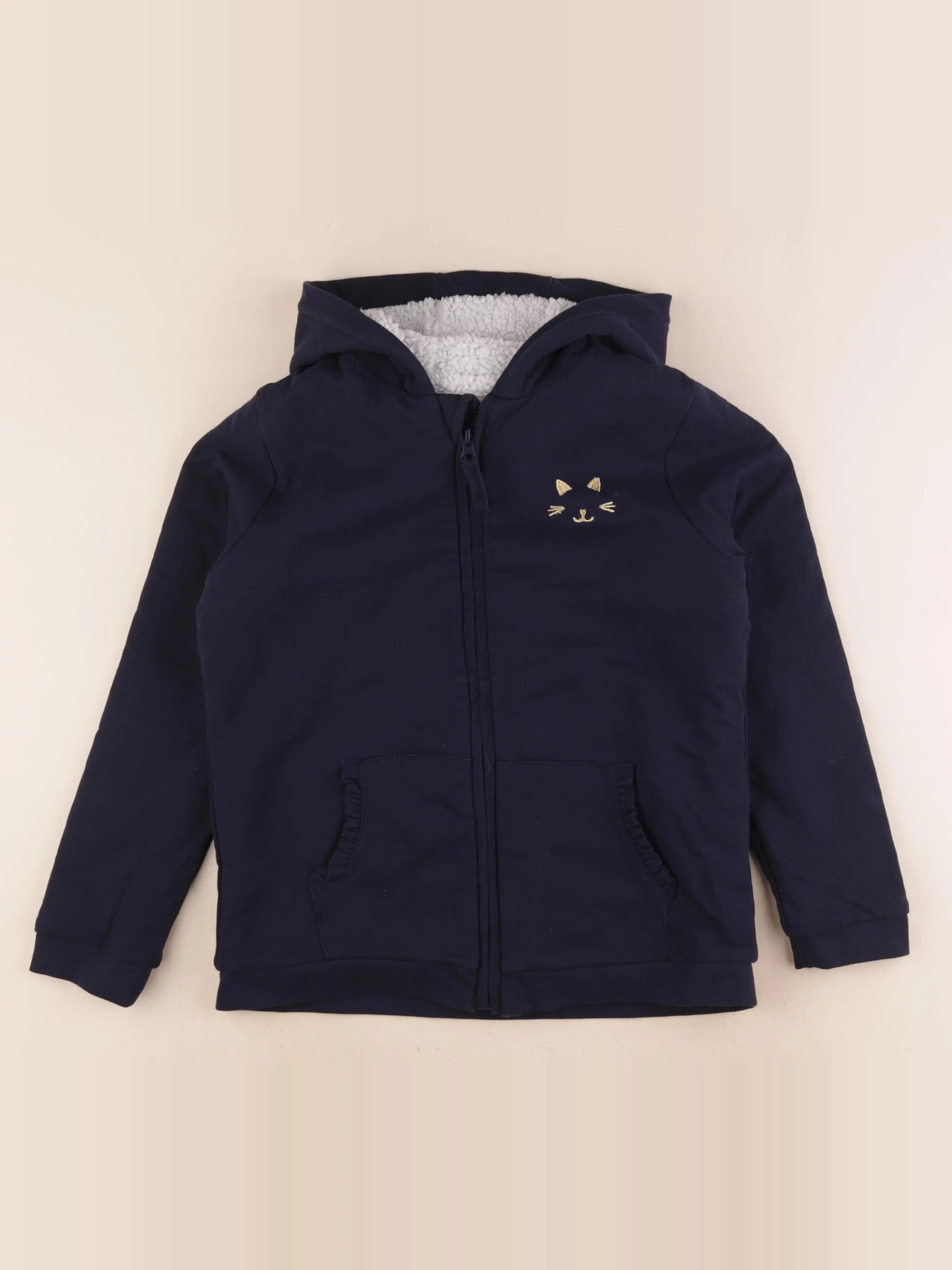 Vertbaudet - sweat bleu - 10 ans