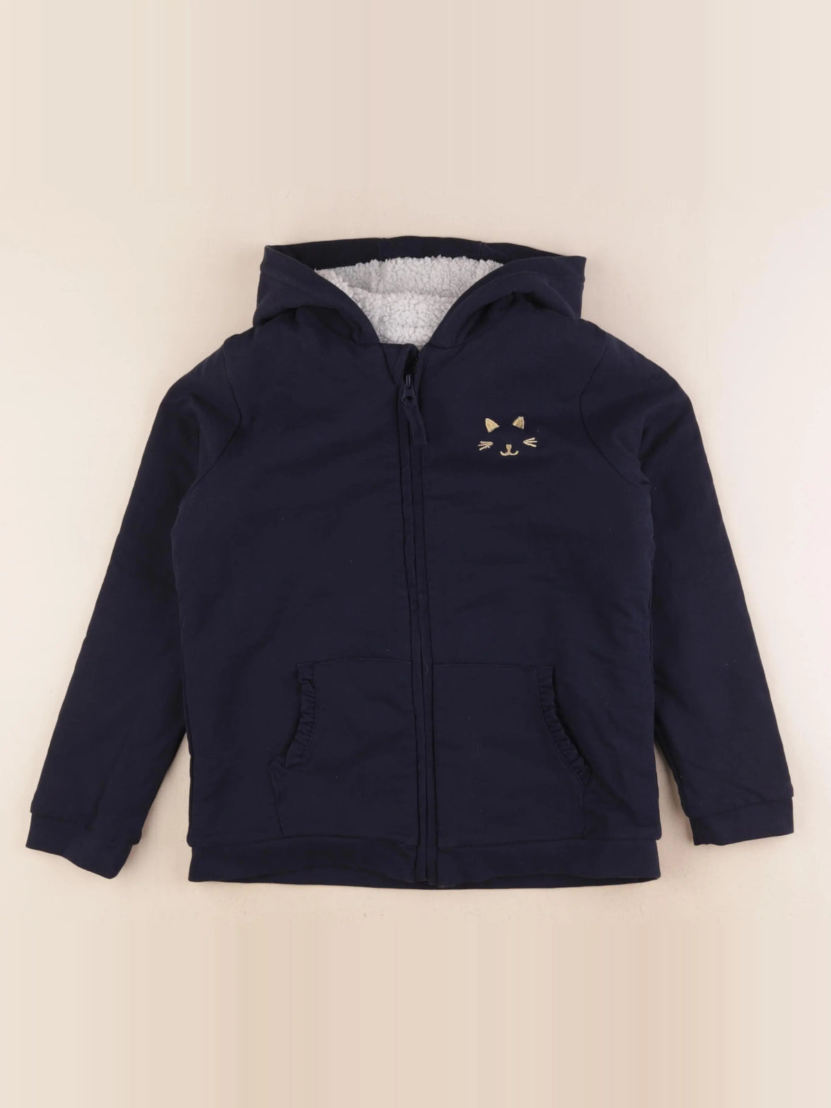 Vertbaudet - sweat bleu - 10 ans