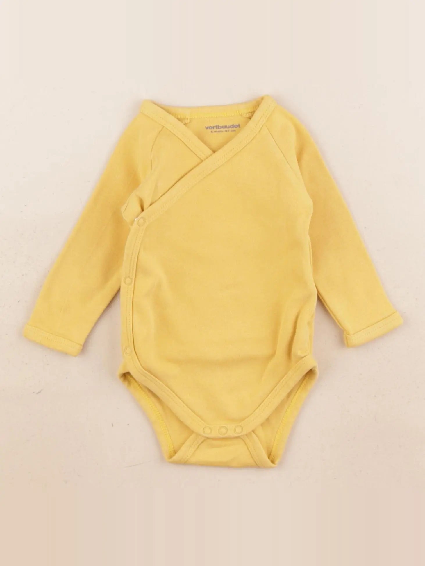 Vertbaudet - body jaune - 6 mois