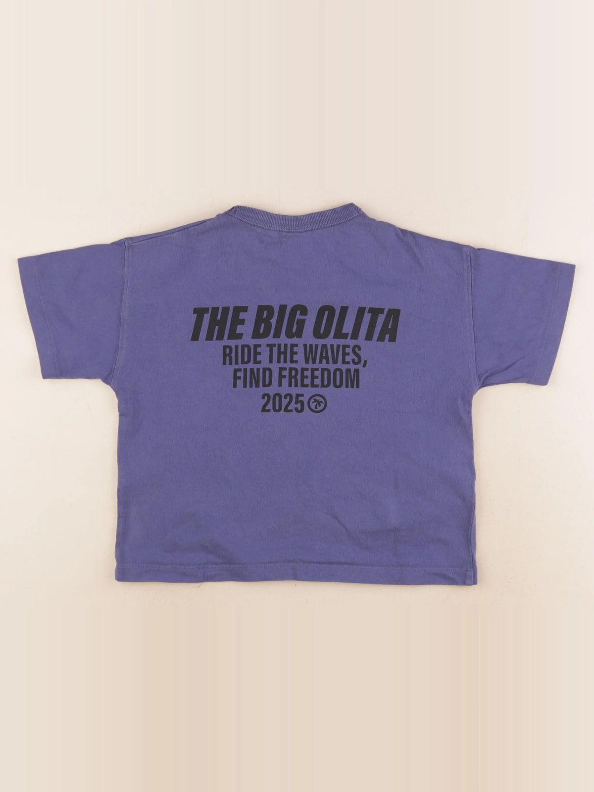 Zara - tee-shirt imprimé au dos bleu - 4 ans