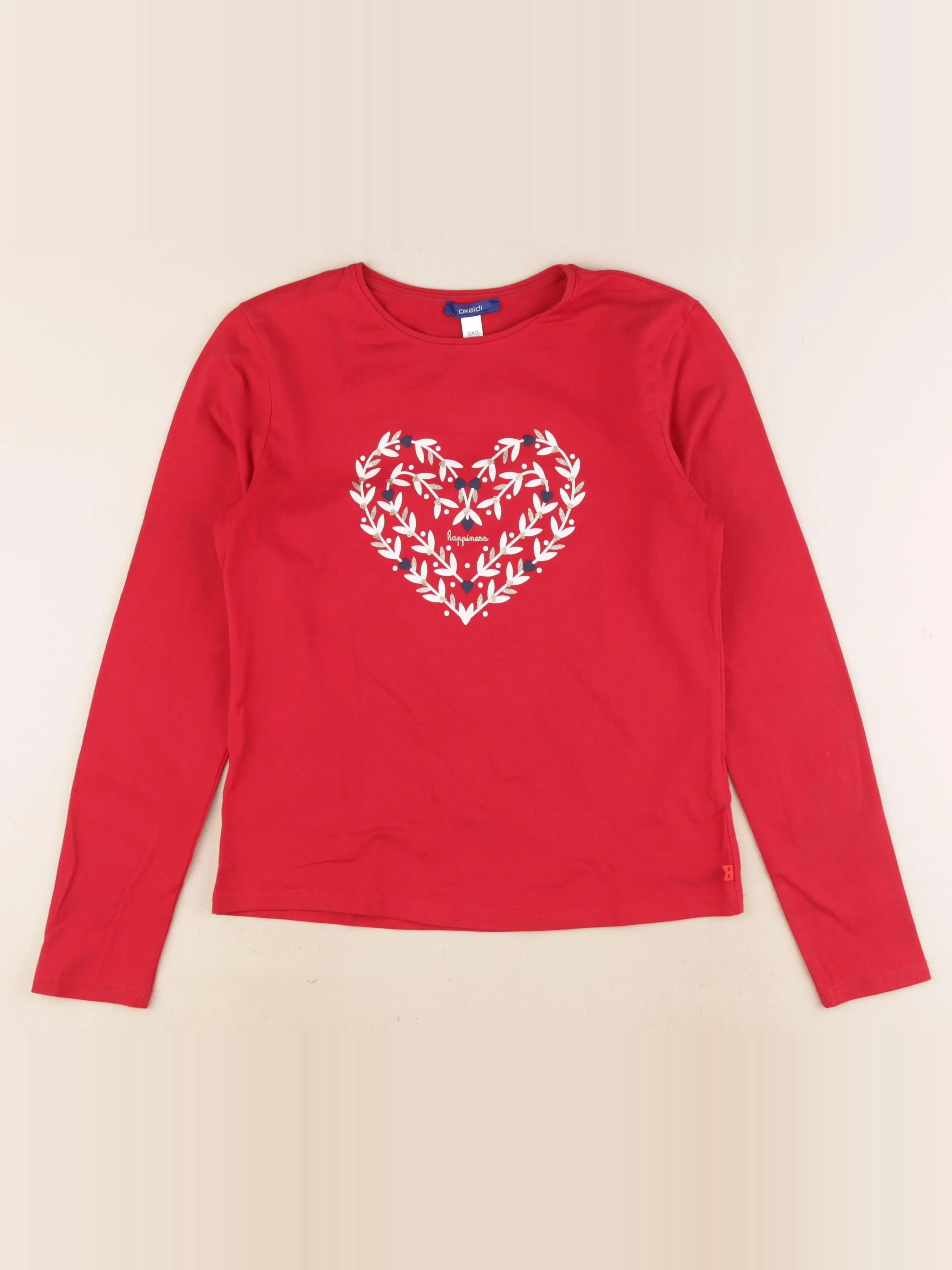 Okaidi - tee-shirt rouge - 12 ans