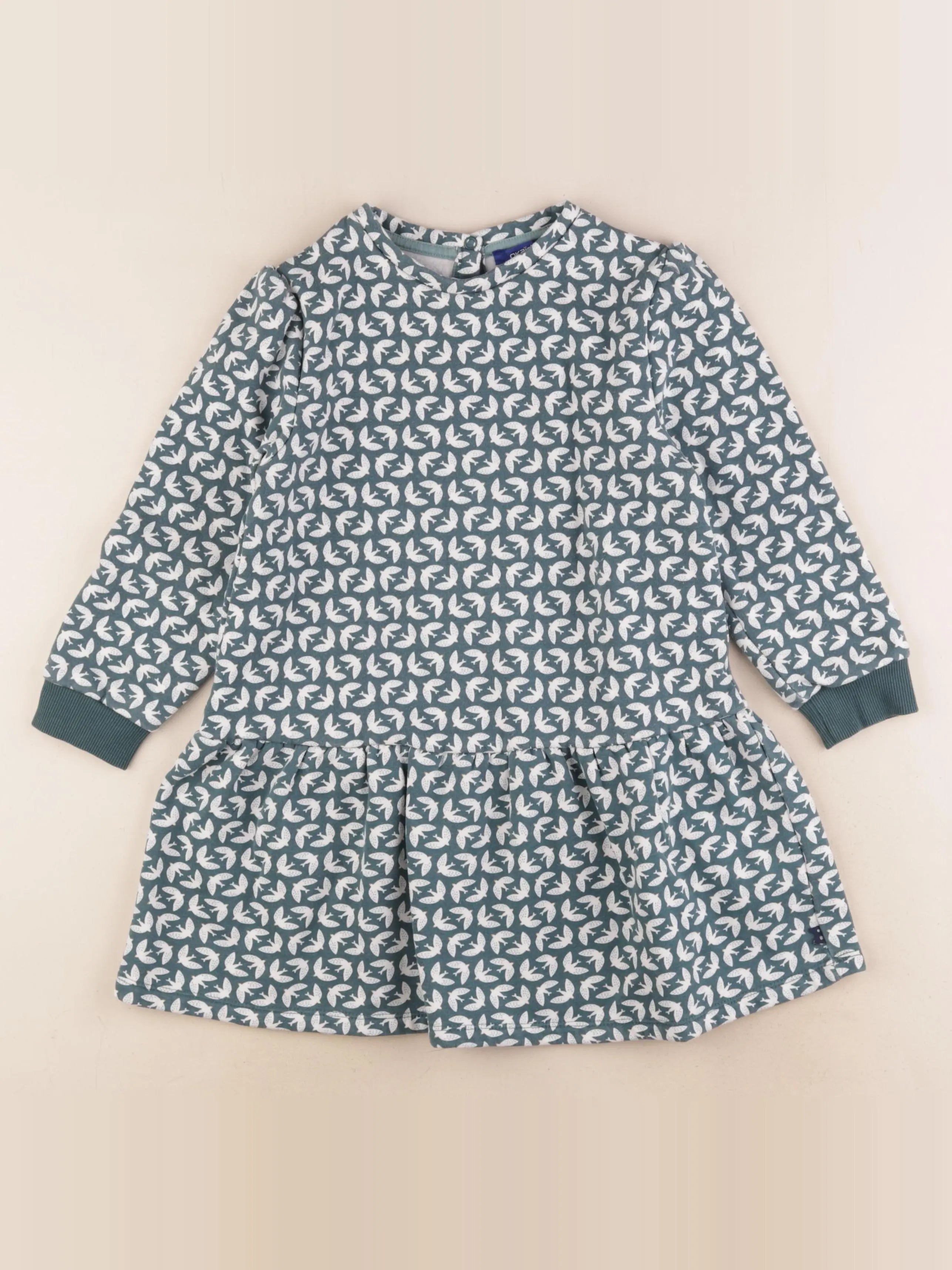 Okaidi - robe vert - 5 ans
