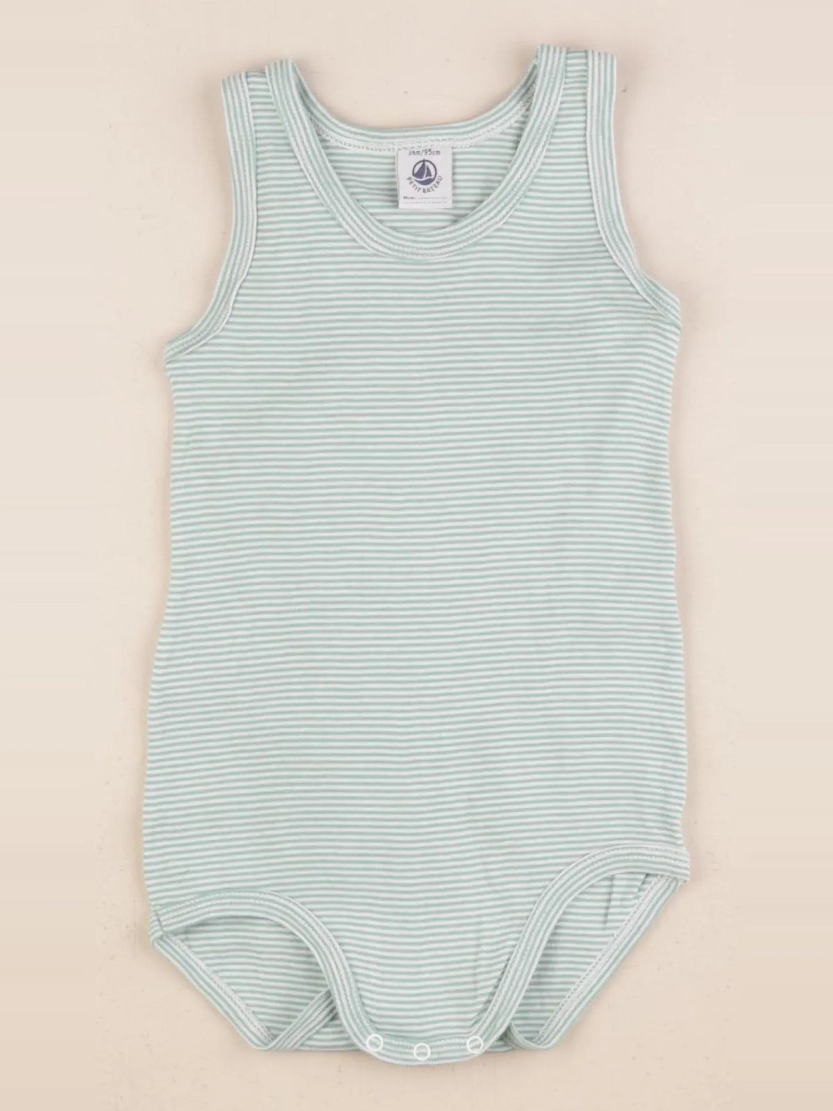 Petit Bateau - body vert - 36 mois