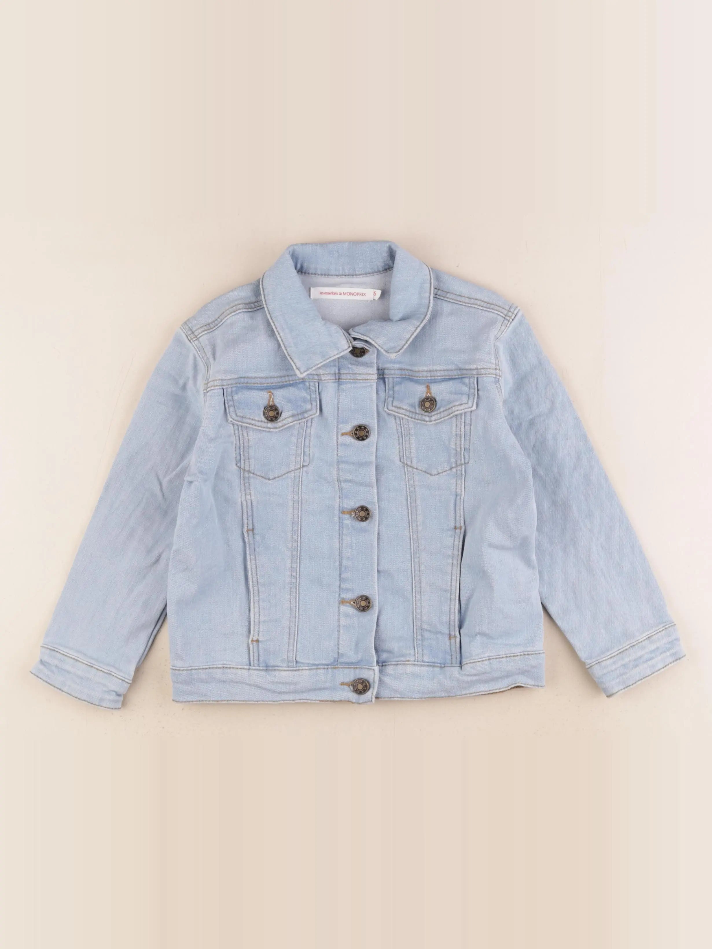 Monoprix - veste bleu - 5 ans