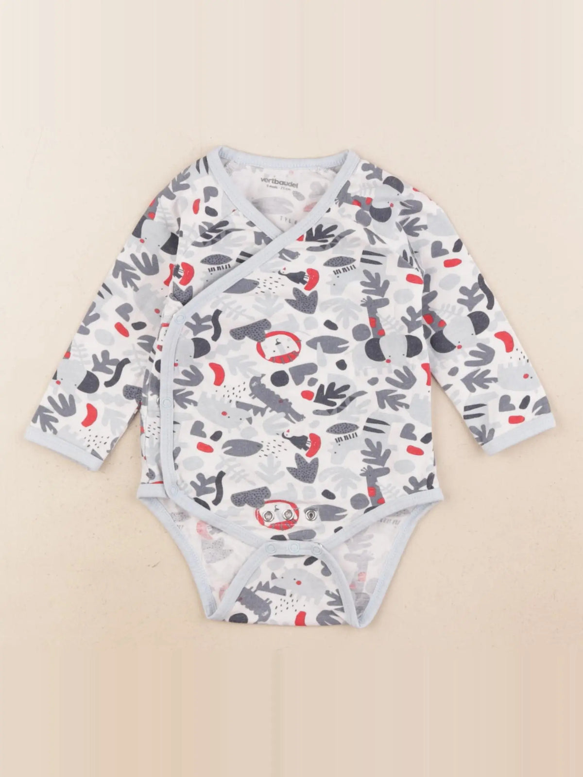 Vertbaudet - body multicolore - 9 mois