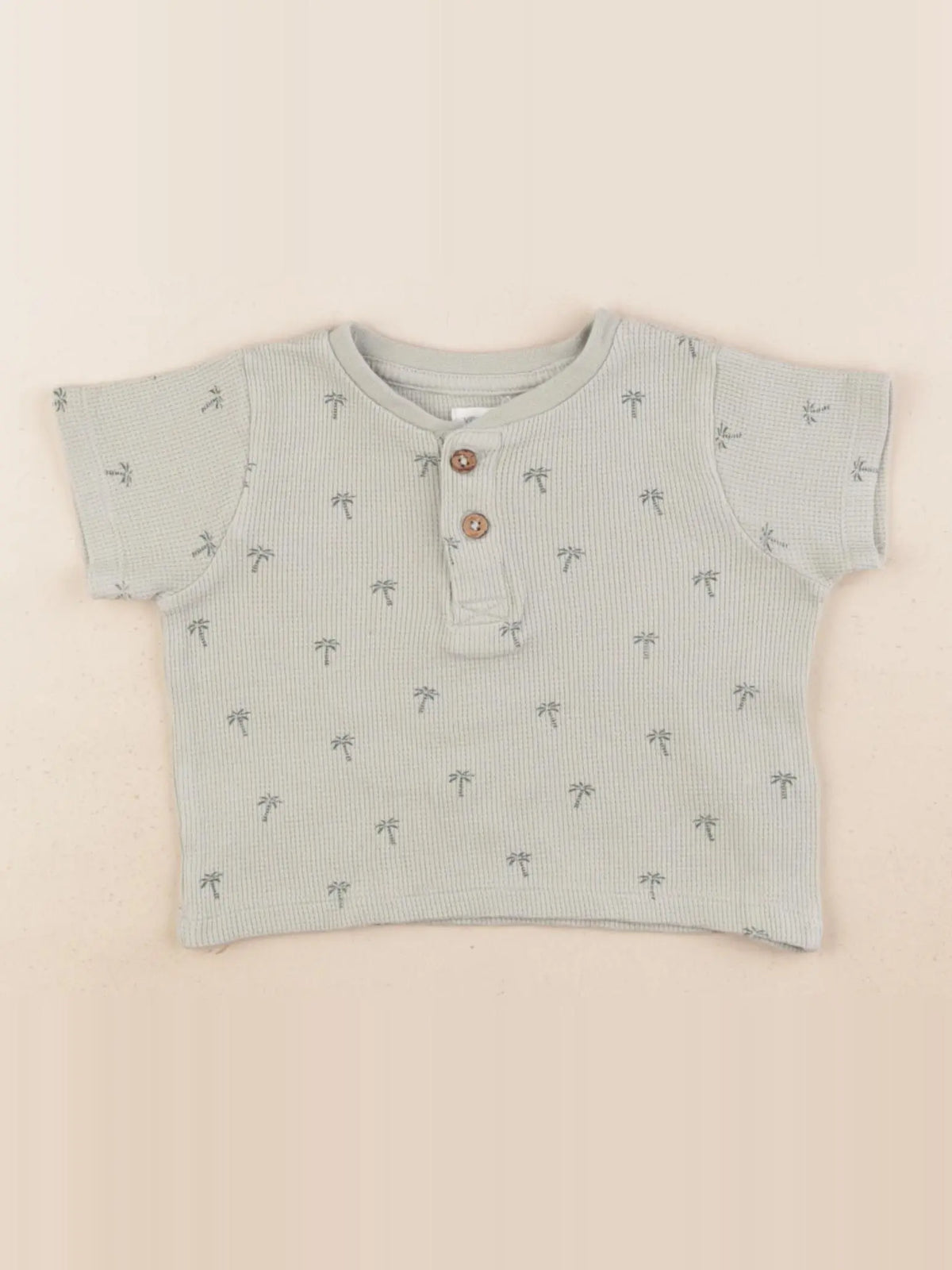 Vertbaudet - tee-shirt vert - 6 mois
