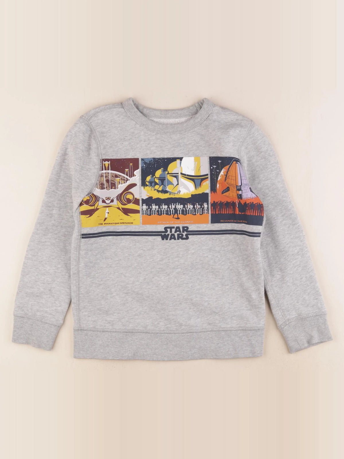 GAP - sweat gris - 6/7 ans
