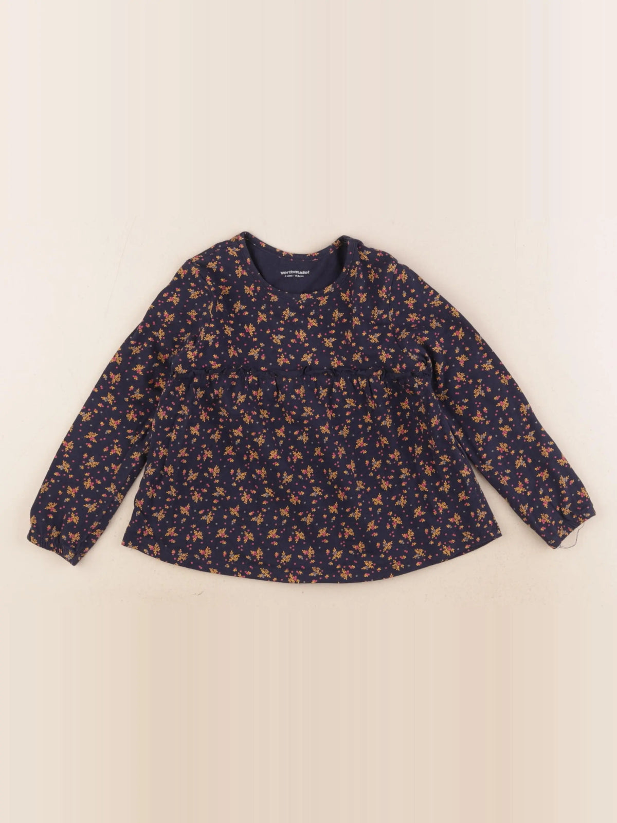 Vertbaudet - tee-shirt bleu - 3 ans