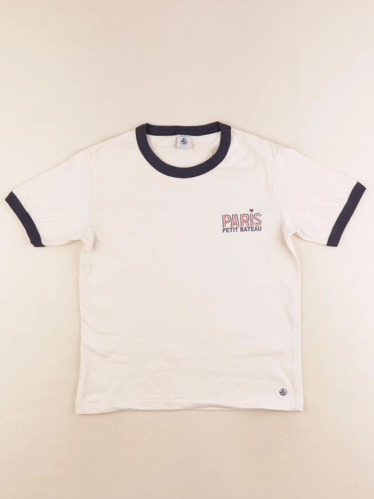 Petit Bateau - tee-shirt beige - 12 ans