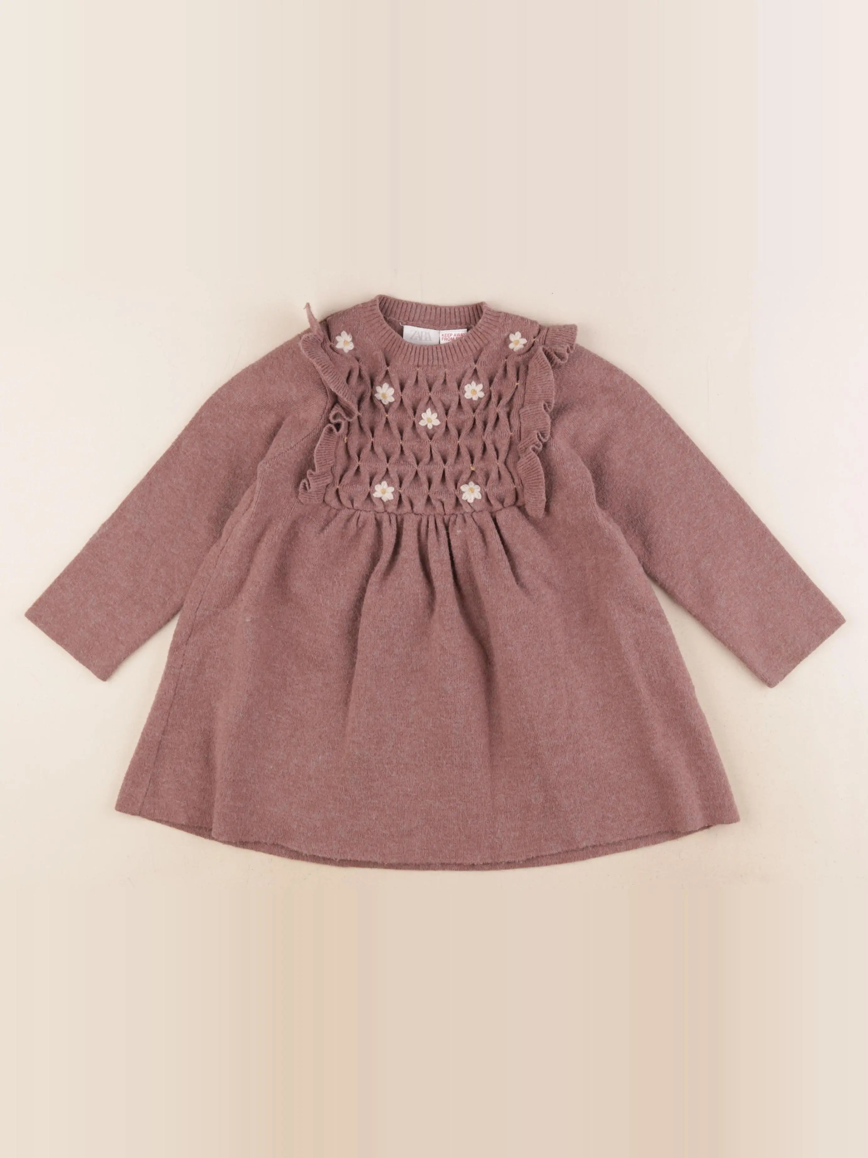 Zara - robe violet - 2/3 ans