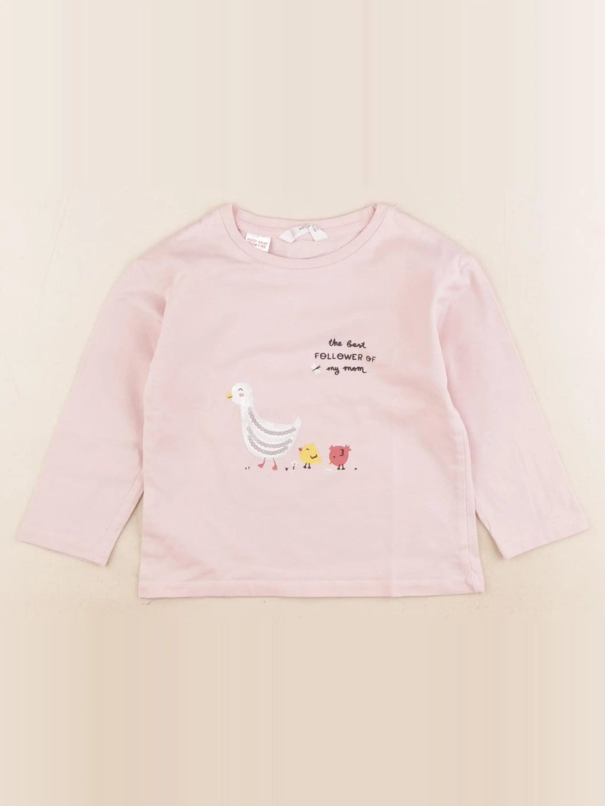 Mango - tee-shirt rose - 2/3 ans