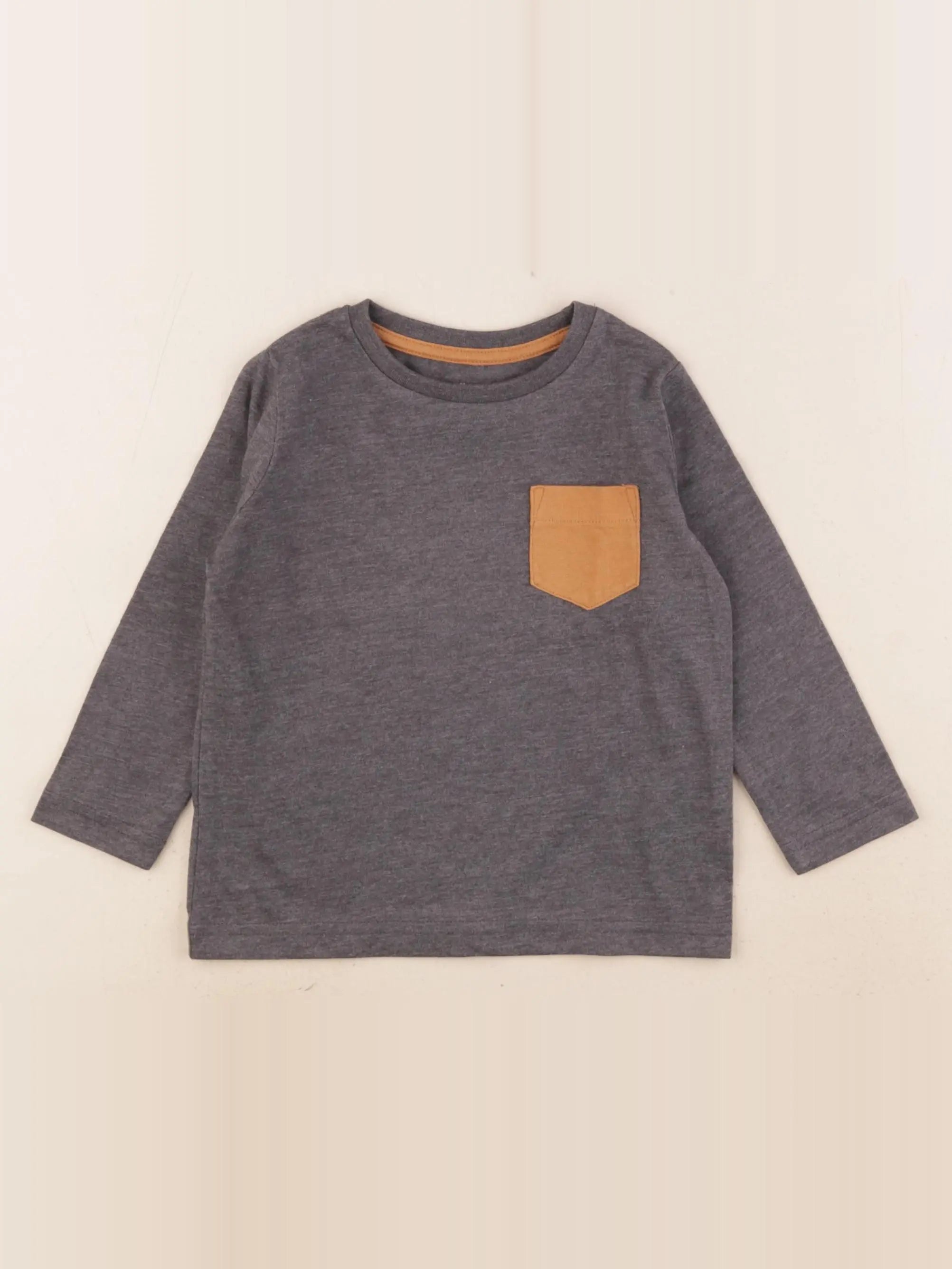 Vertbaudet - tee-shirt gris - 2 ans