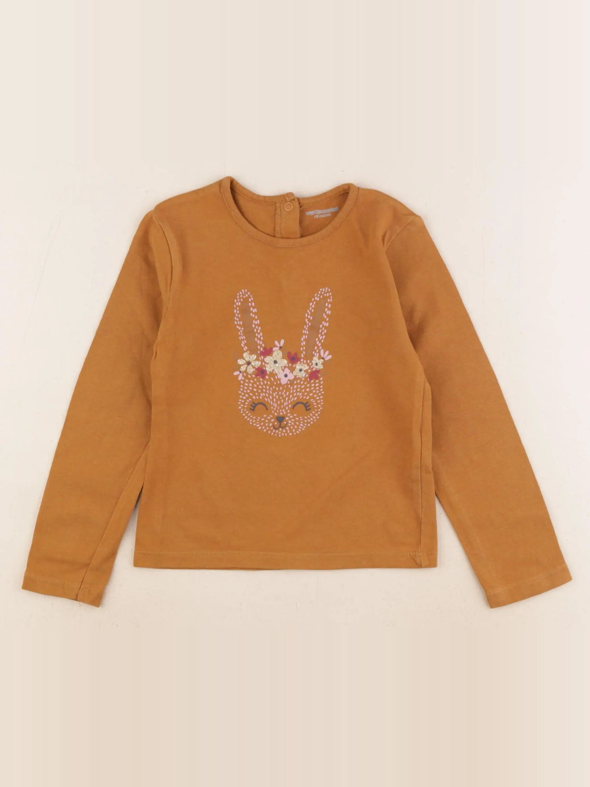 Vertbaudet - tee-shirt marron - 3 ans