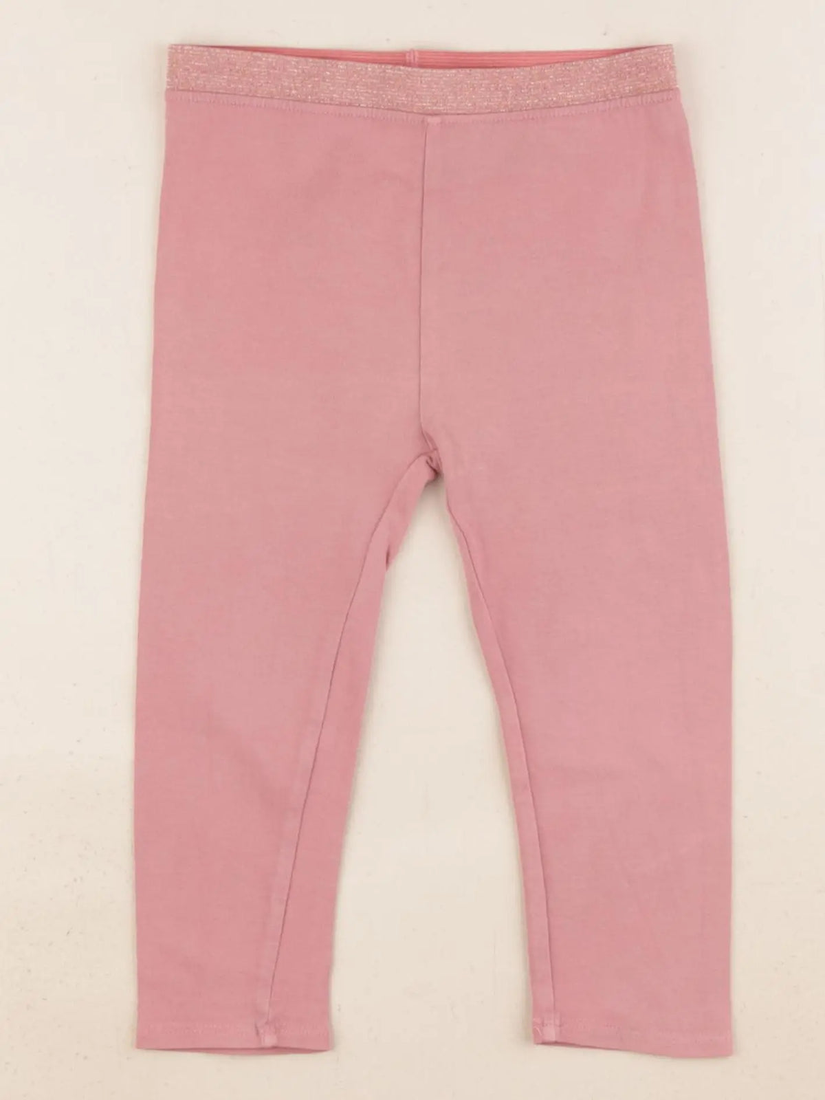 Vertbaudet - legging rose, or - 2 ans