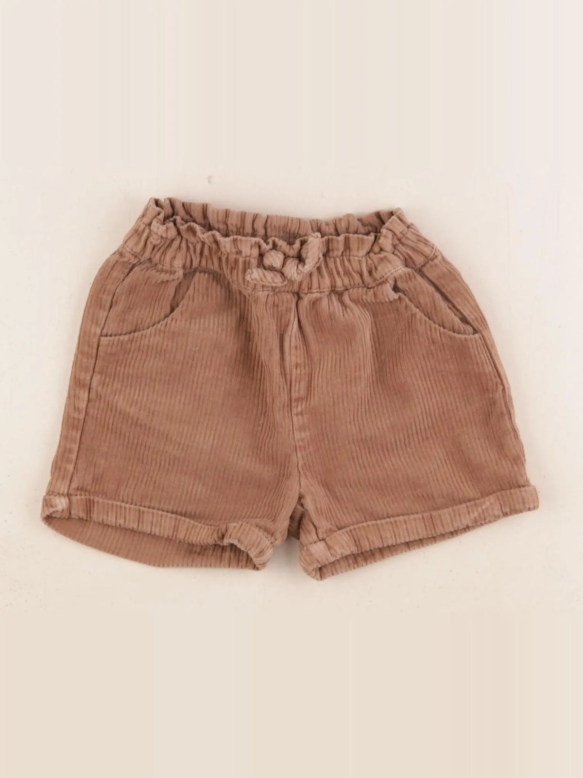 Vertbaudet - short marron - 18 mois