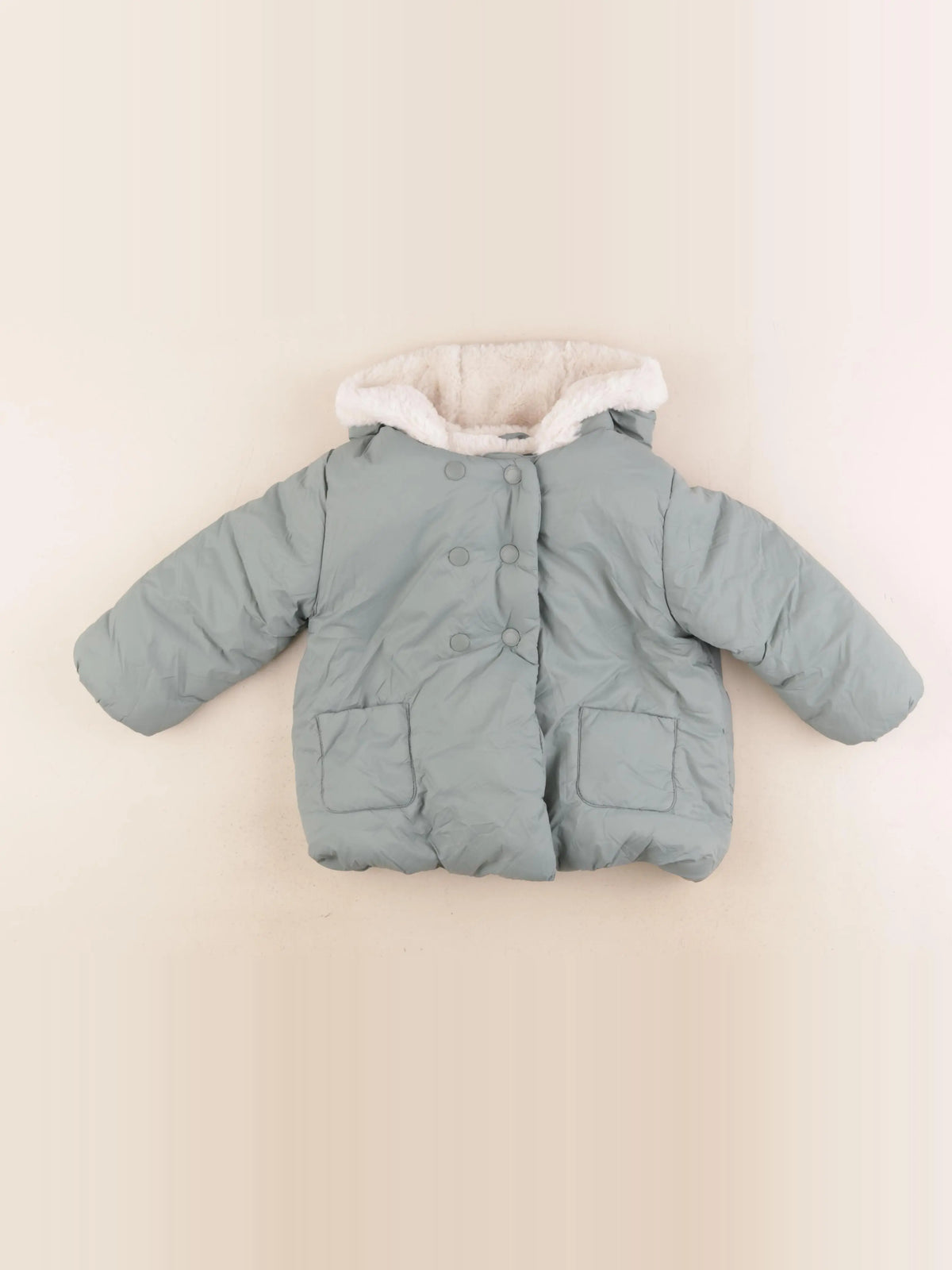 Cyrillus - veste doublé vert - 24 mois