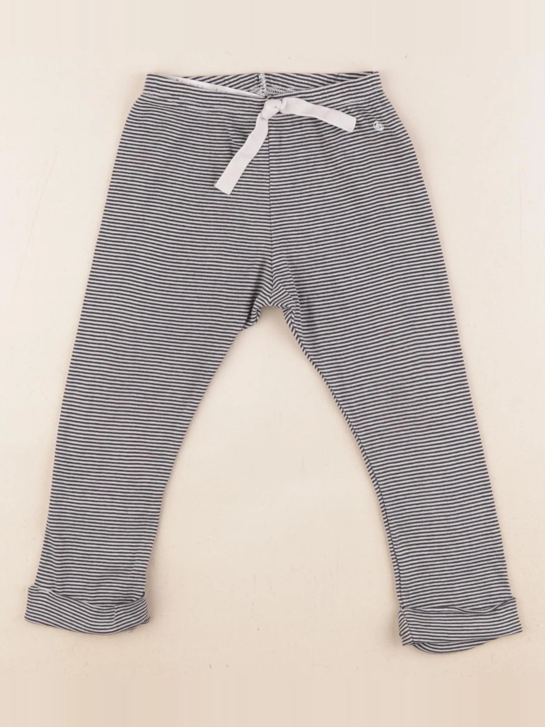 Petit Bateau - legging bleu, blanc - 24 mois