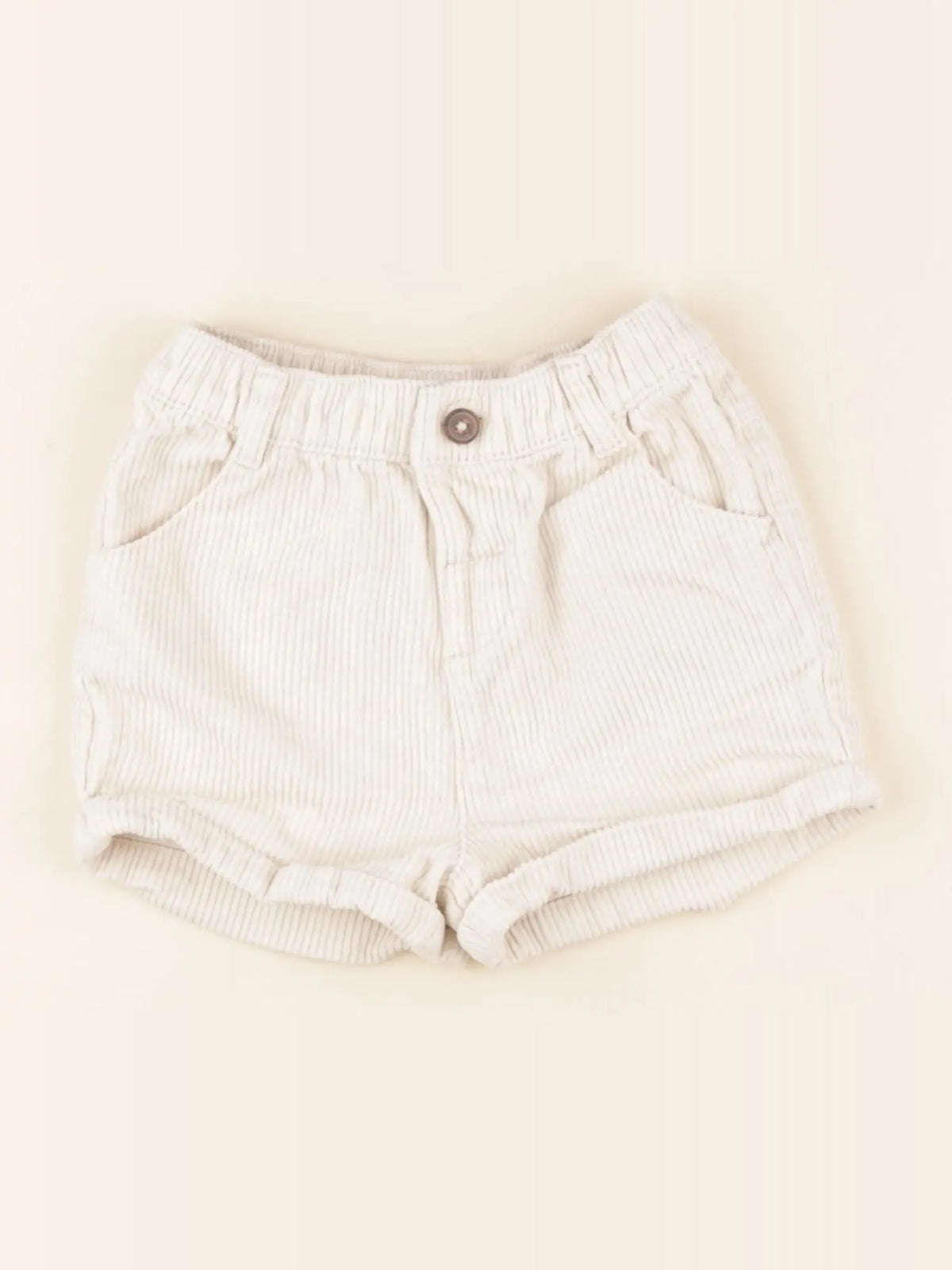 Vertbaudet - short beige - 24 mois