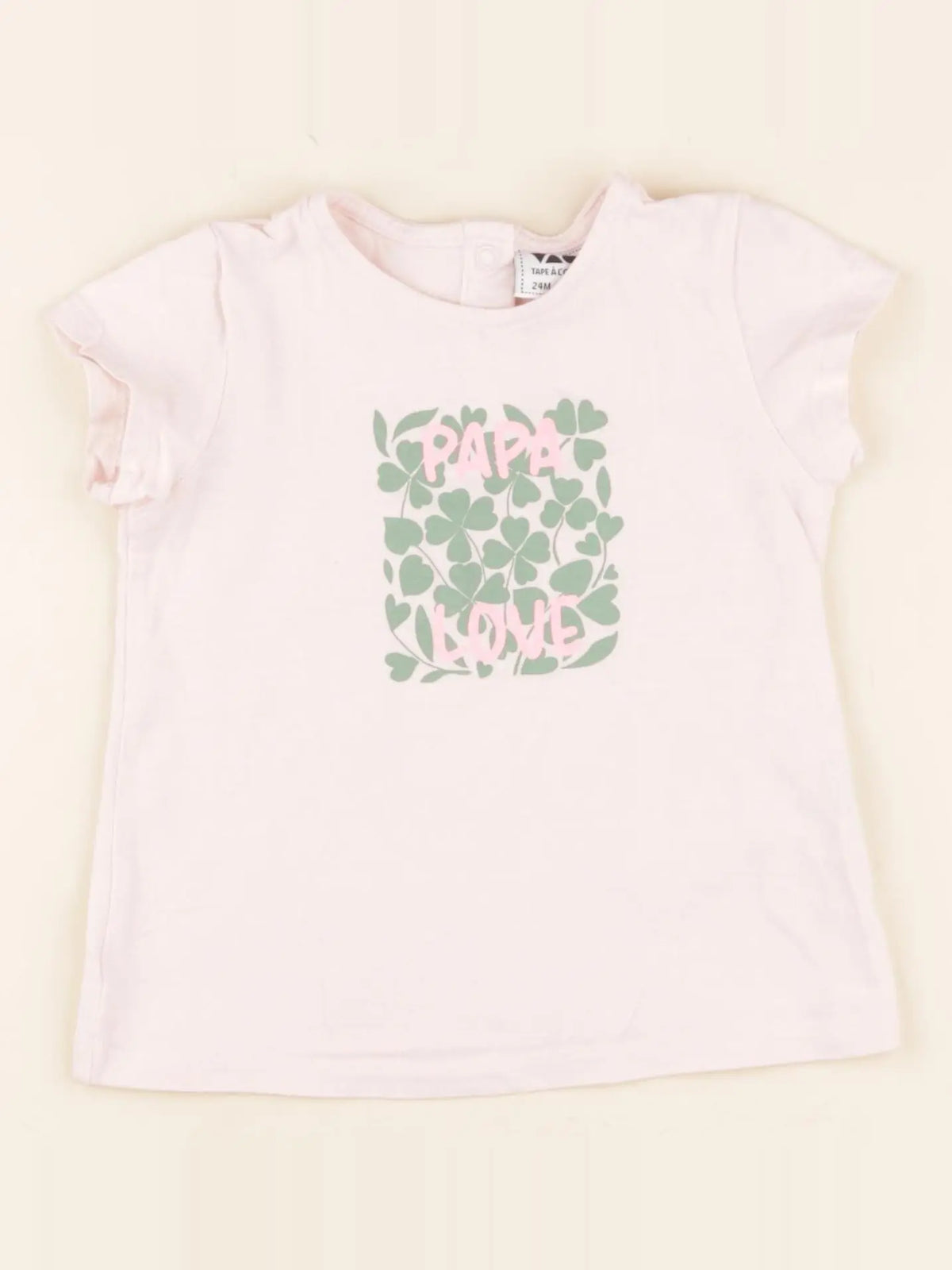 Tape à l'oeil - tee-shirt rose - 24 mois