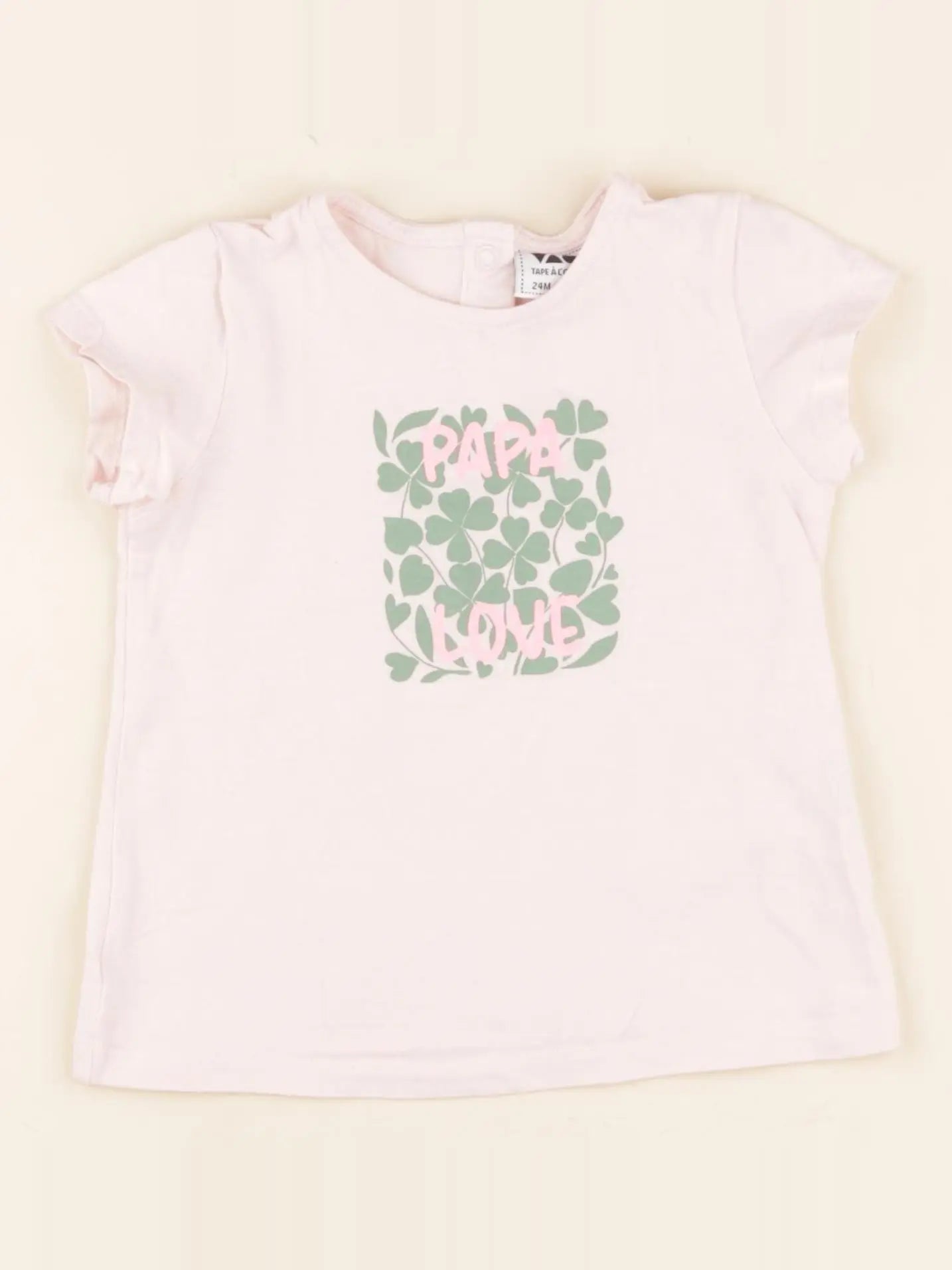 Tape à l'oeil - tee-shirt rose - 24 mois