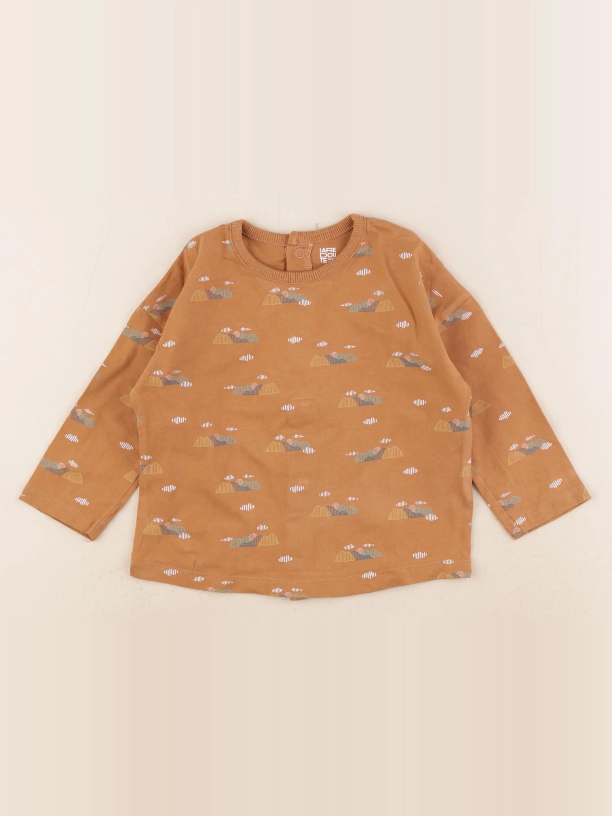 La Redoute - tee-shirt marron - 18 mois