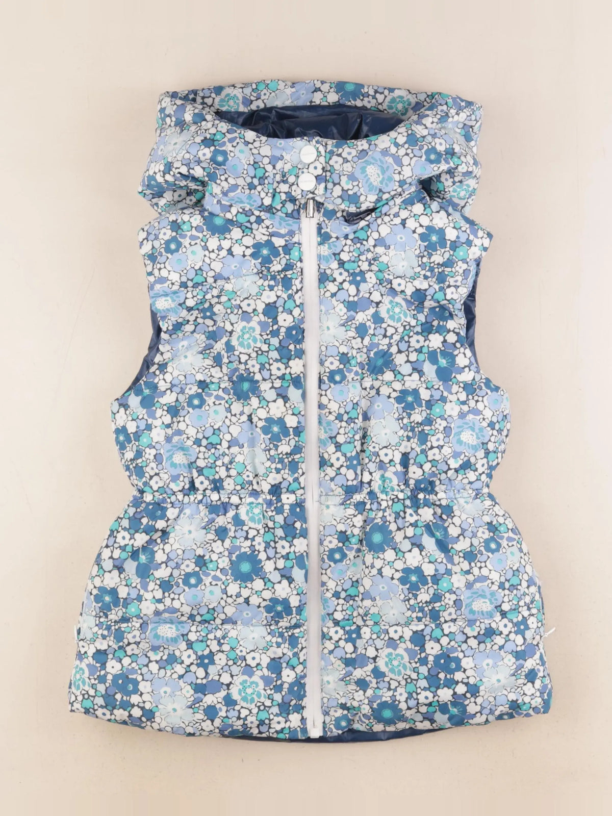 Jacadi - doudoune réversible bleu - 8 ans