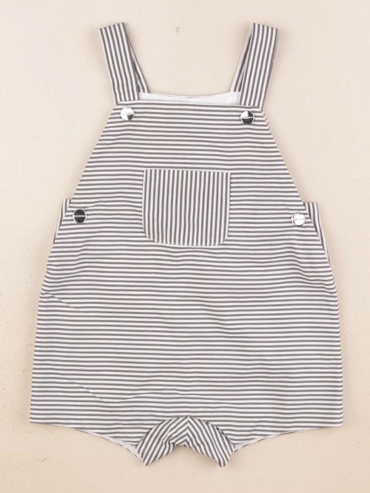 Jacadi - salopette gris, blanc - 6 mois