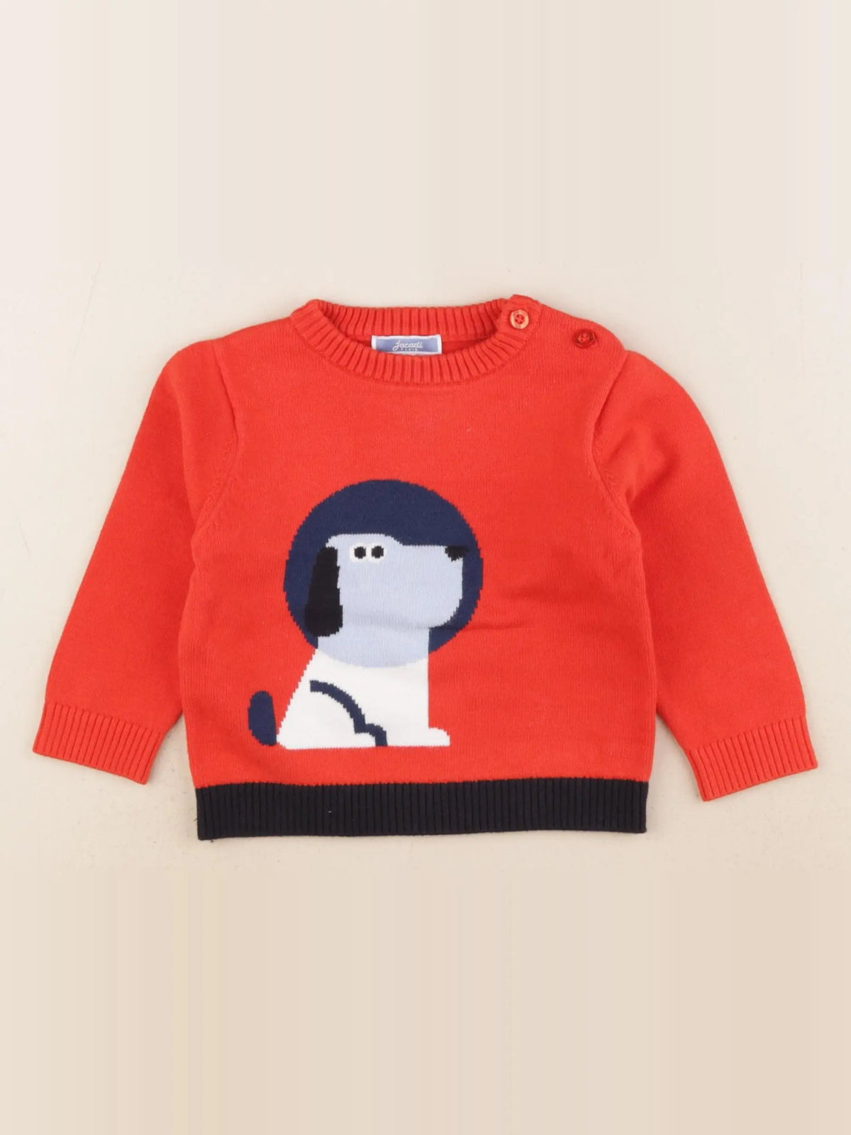 Jacadi - pull rouge - 18 mois