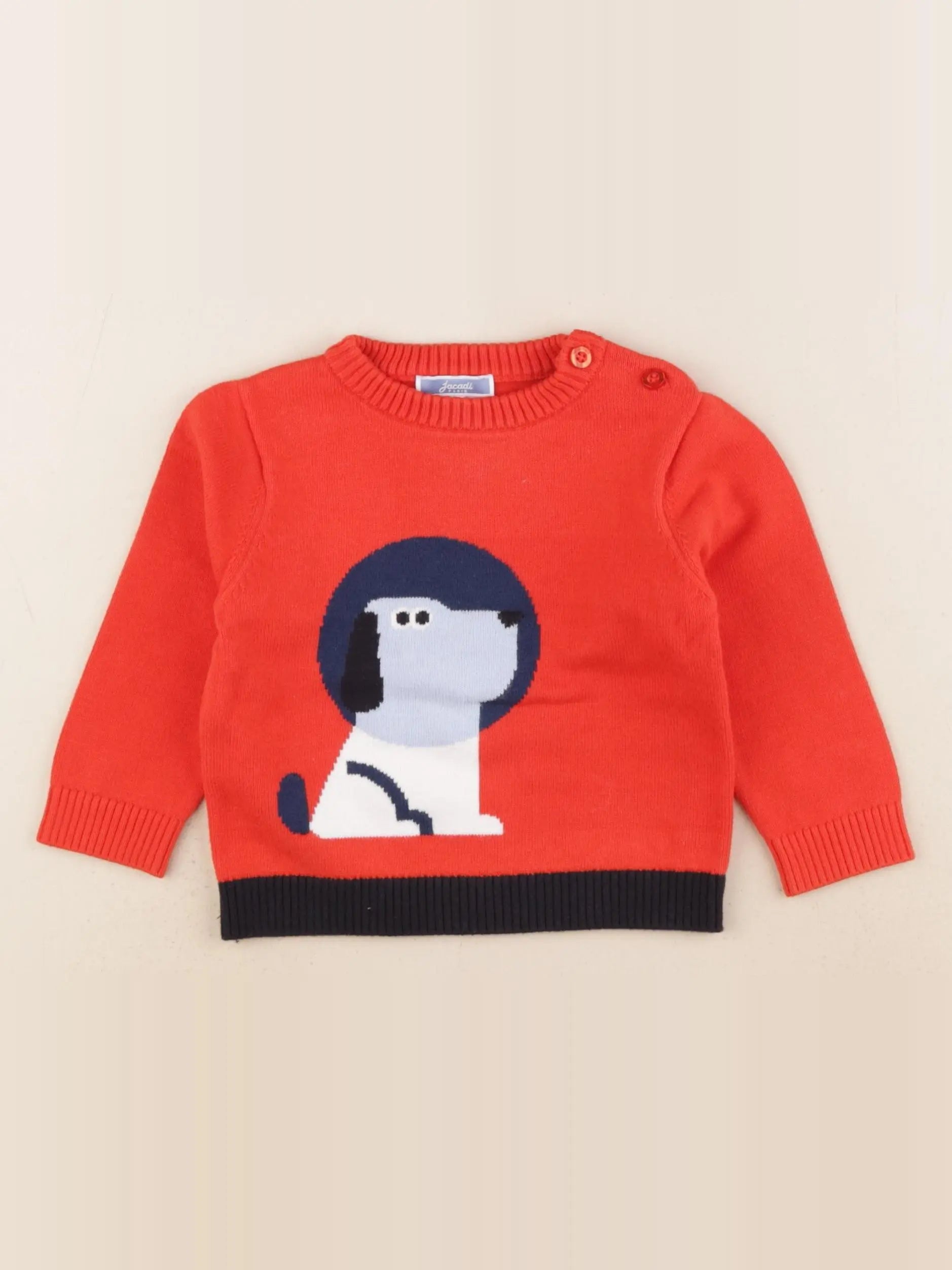 Jacadi - pull rouge - 18 mois