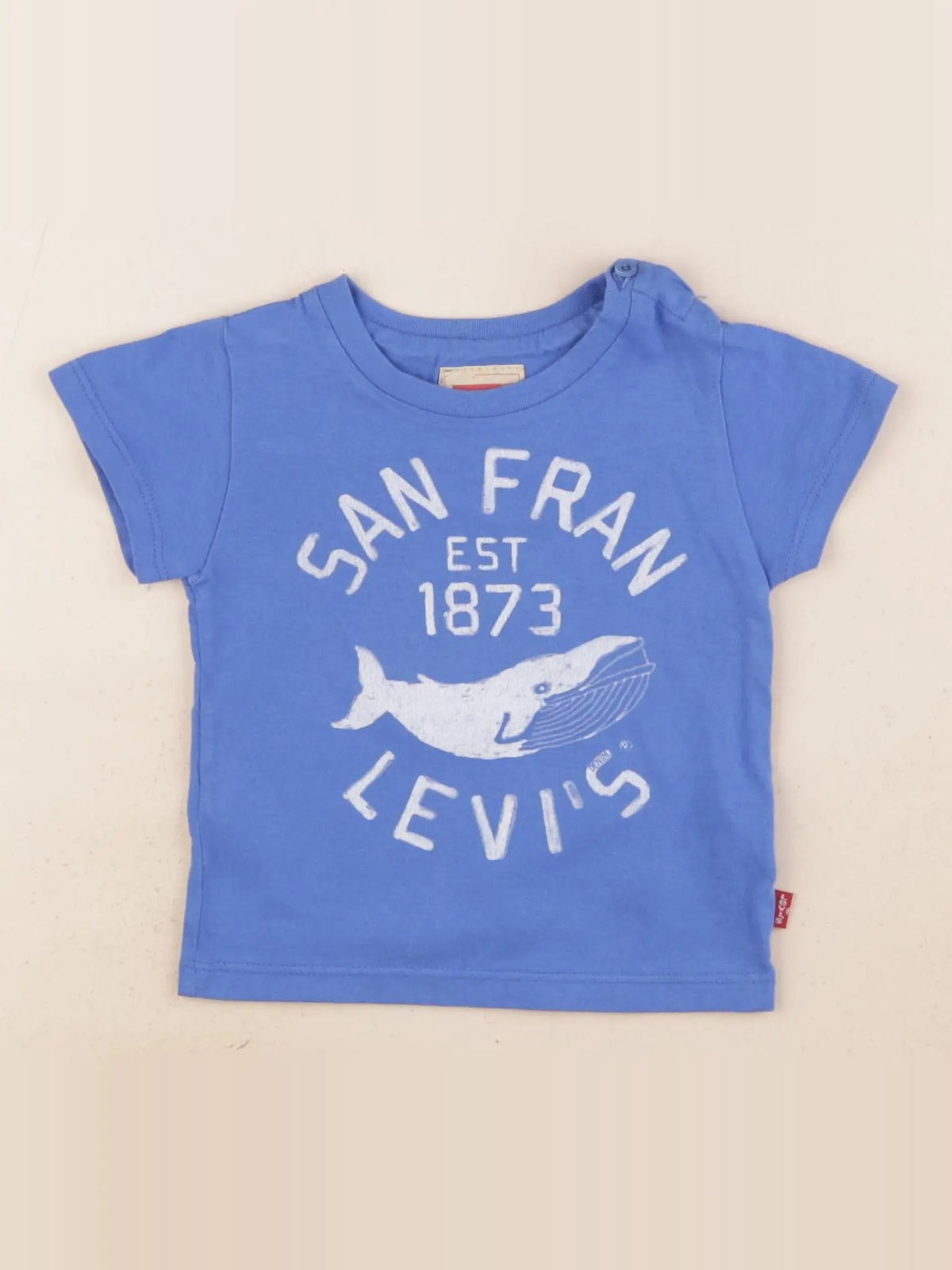 Levi's - tee-shirt bleu - 12 mois