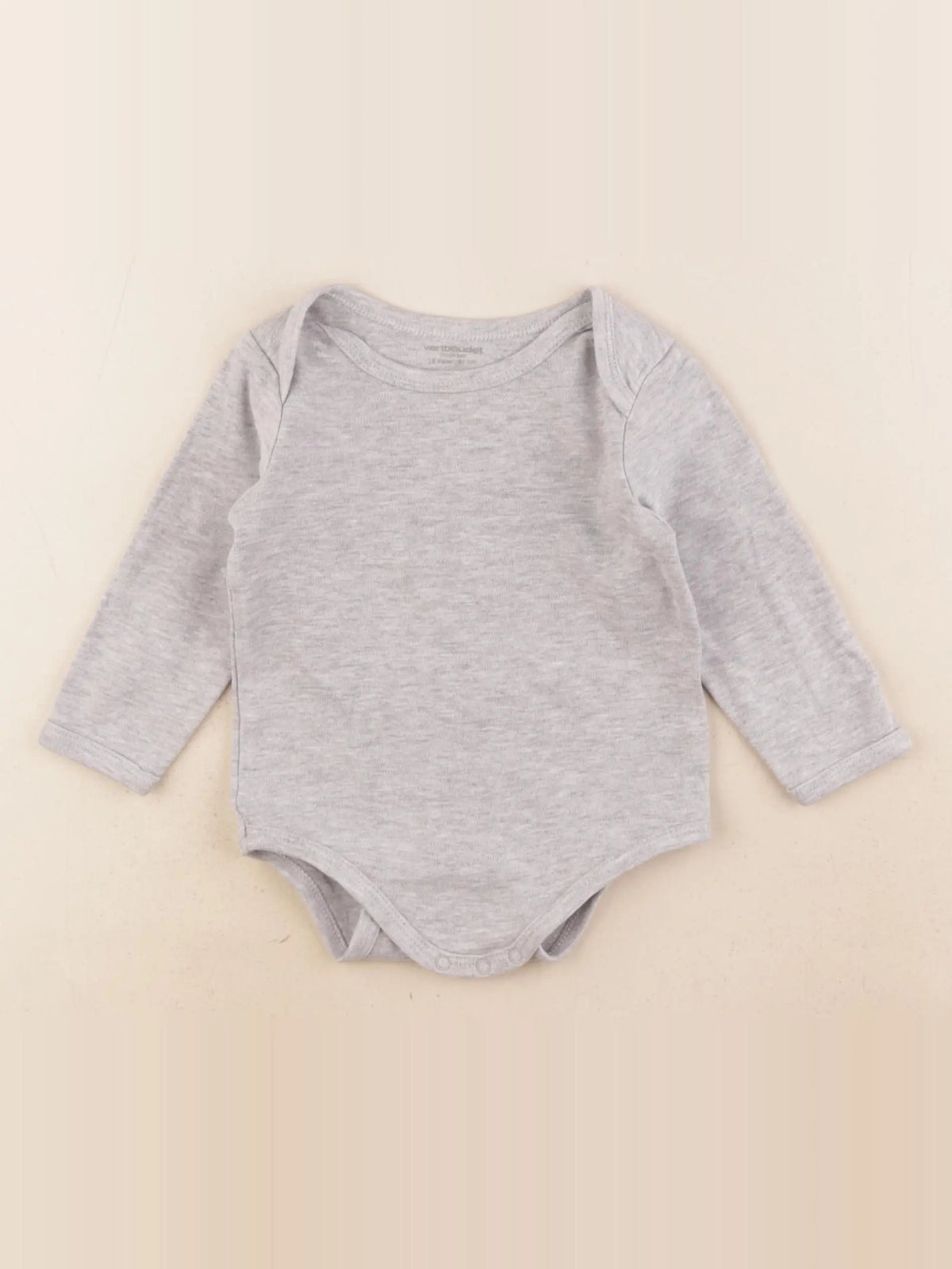 Vertbaudet - body gris - 18 mois
