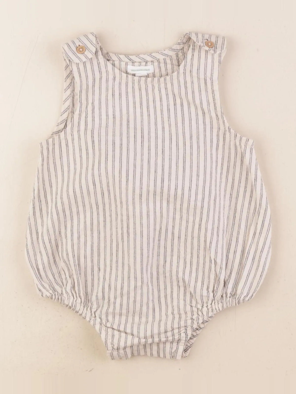 Vertbaudet - combinaison beige - 18 mois