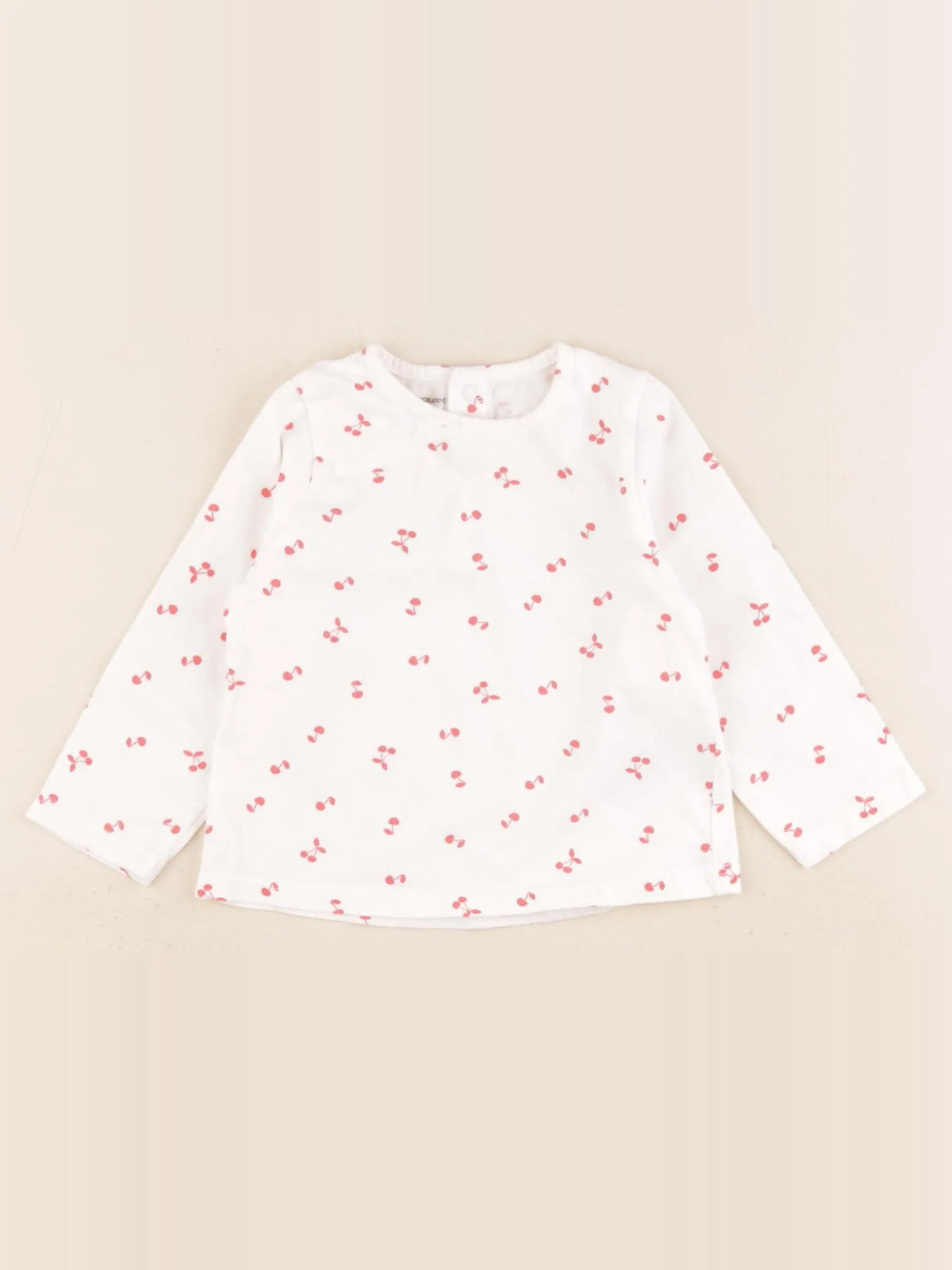 Vertbaudet - tee-shirt rouge - 12 mois