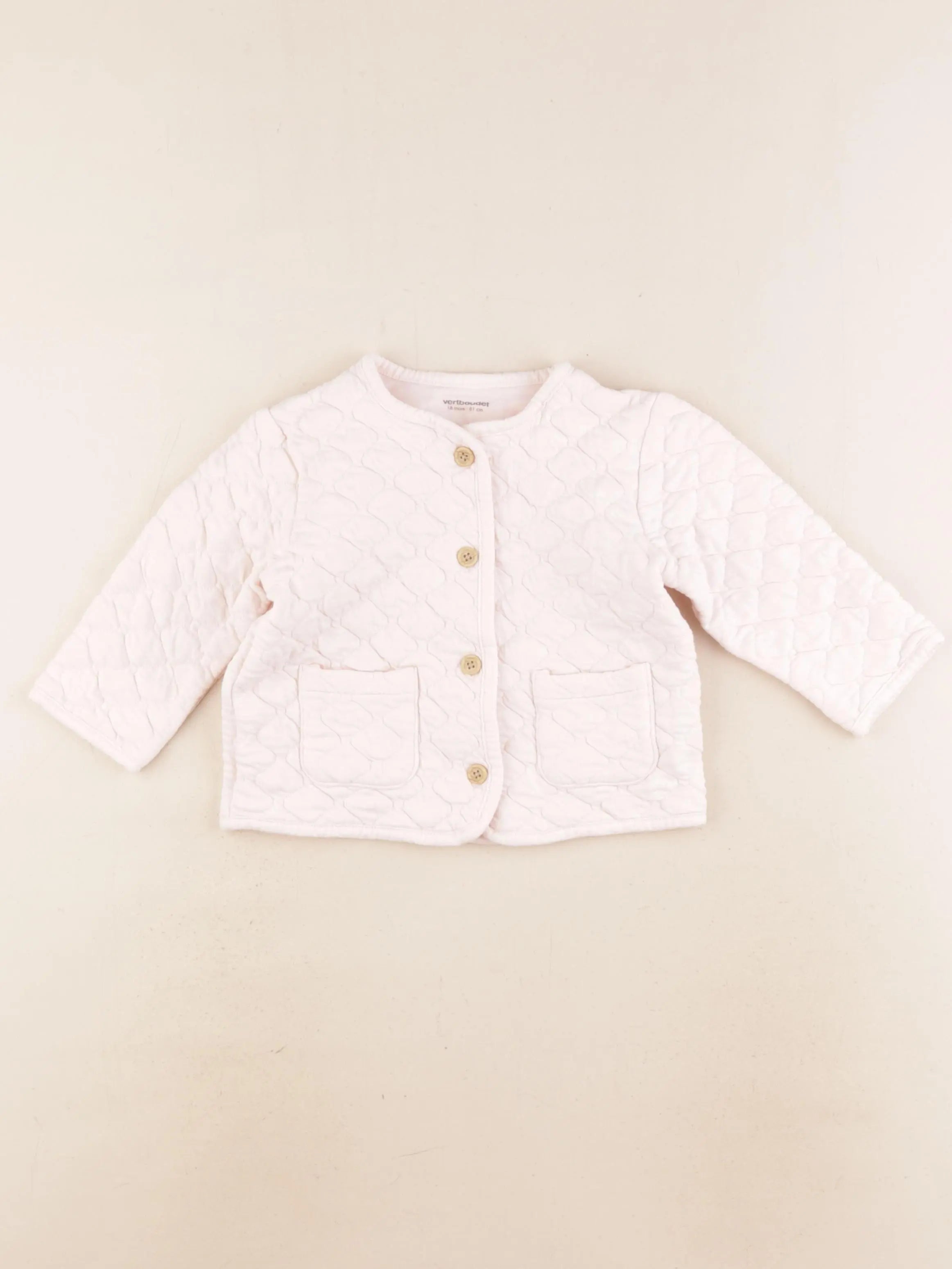 Vertbaudet - veste rose - 18 mois