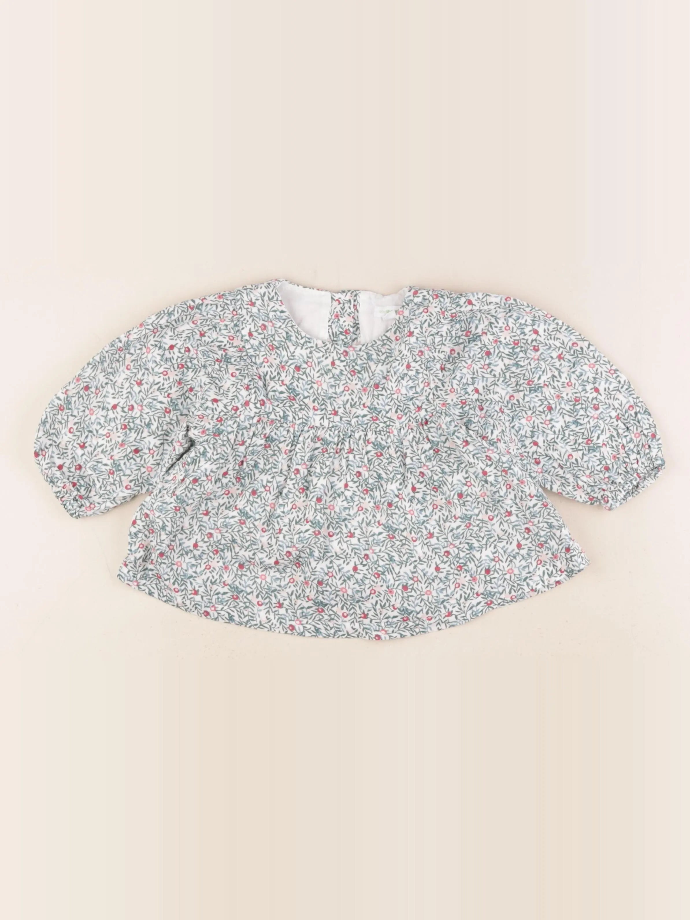 Vertbaudet - blouse multicolore - 12 mois