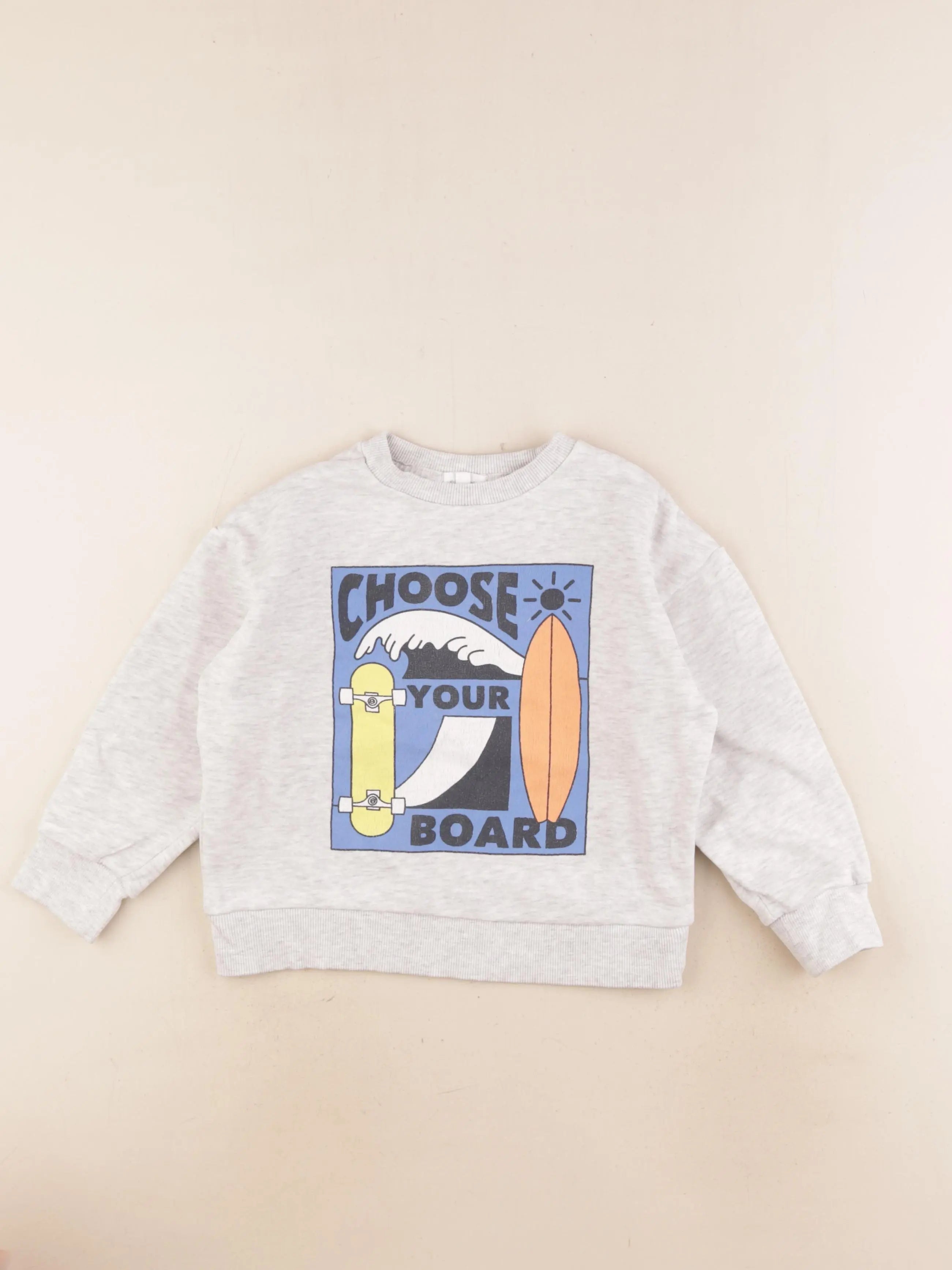 Vertbaudet - sweat gris - 5 ans