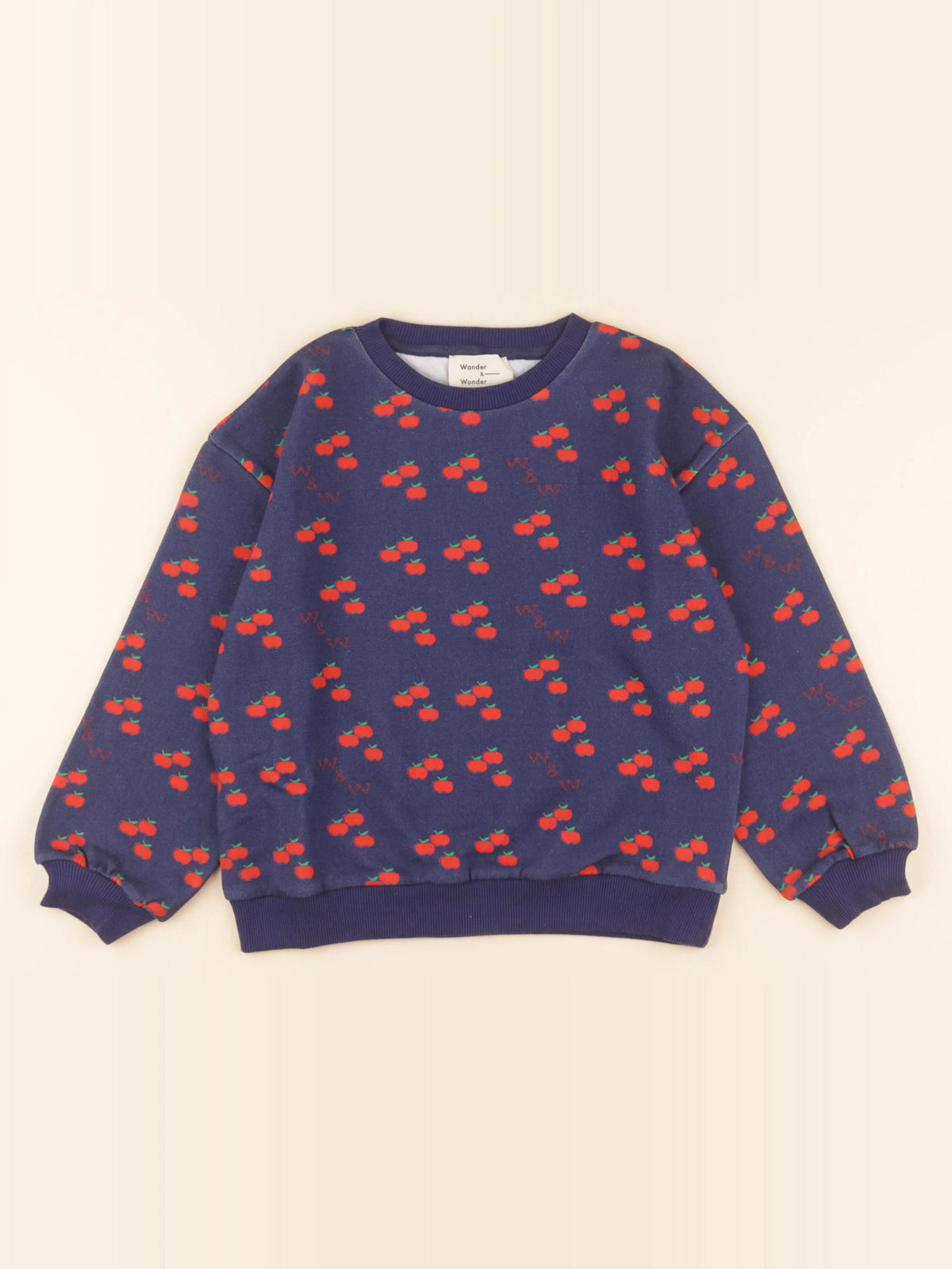 Sweat bleu, rouge