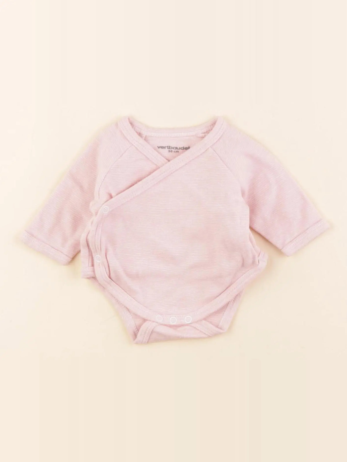 Vertbaudet - body rose - 0 mois
