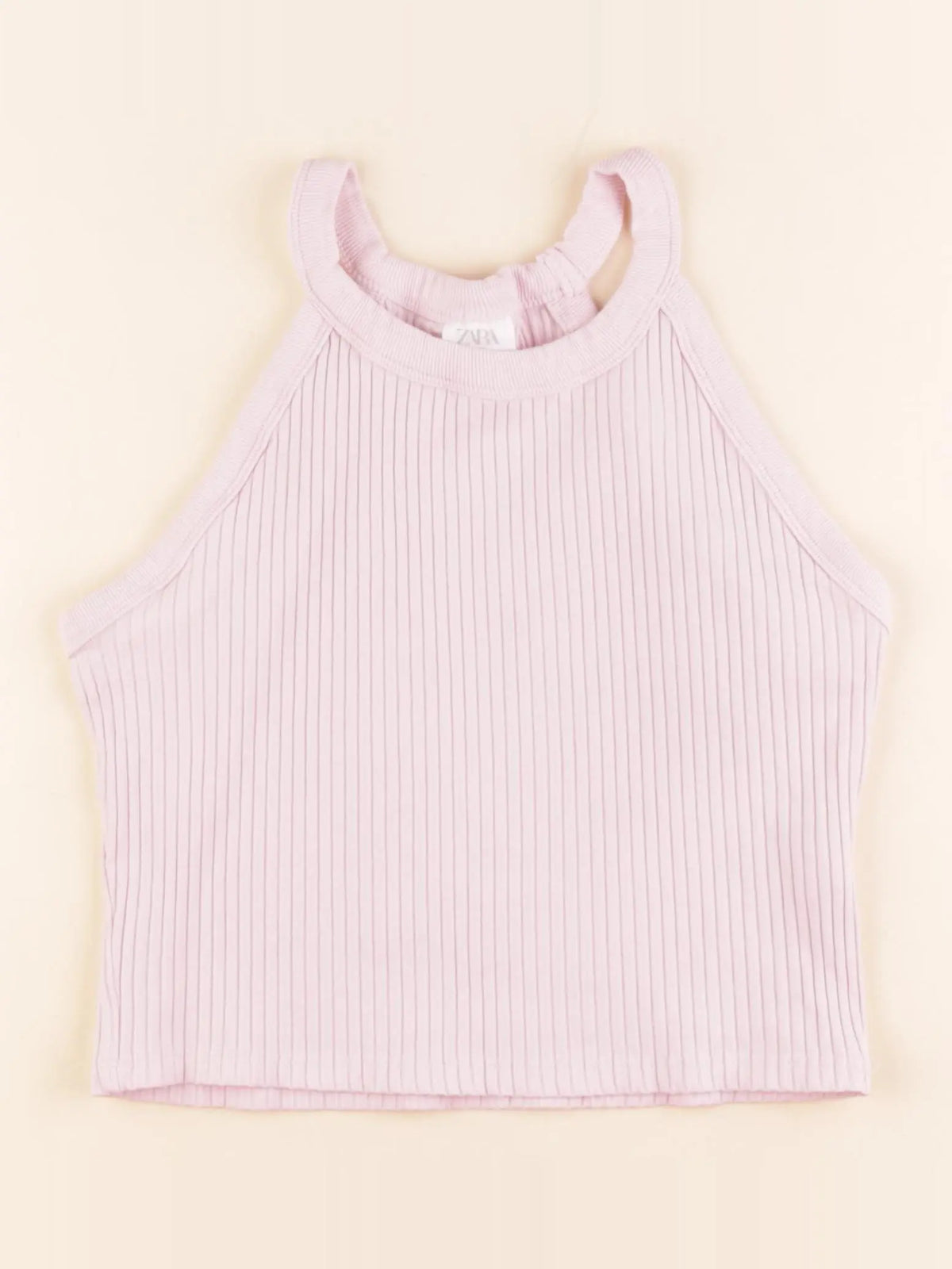 Zara - débardeur crop top rose - 13/14 ans