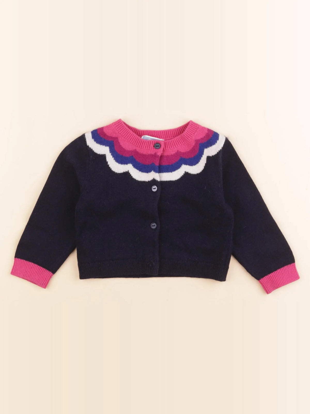 Jacadi - gilet bleu - 18 mois