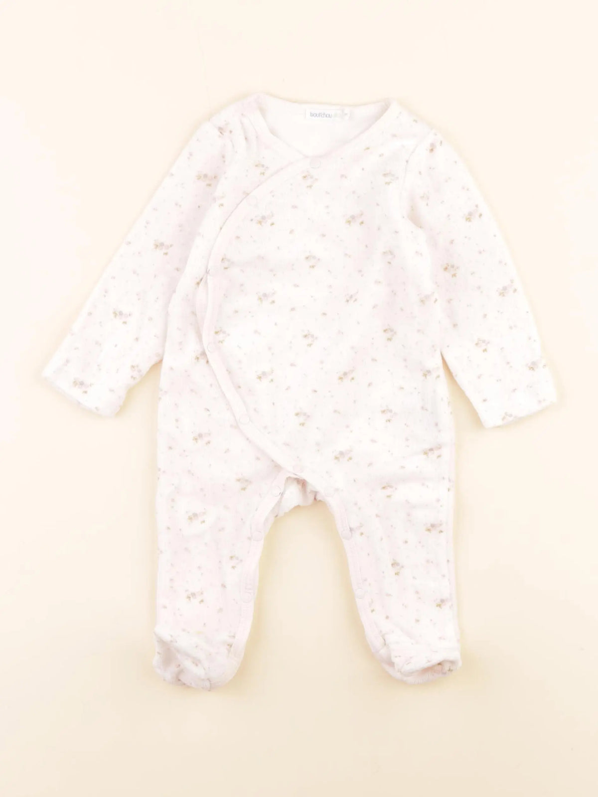 Boutchou - pyjama velours rose - 3 mois