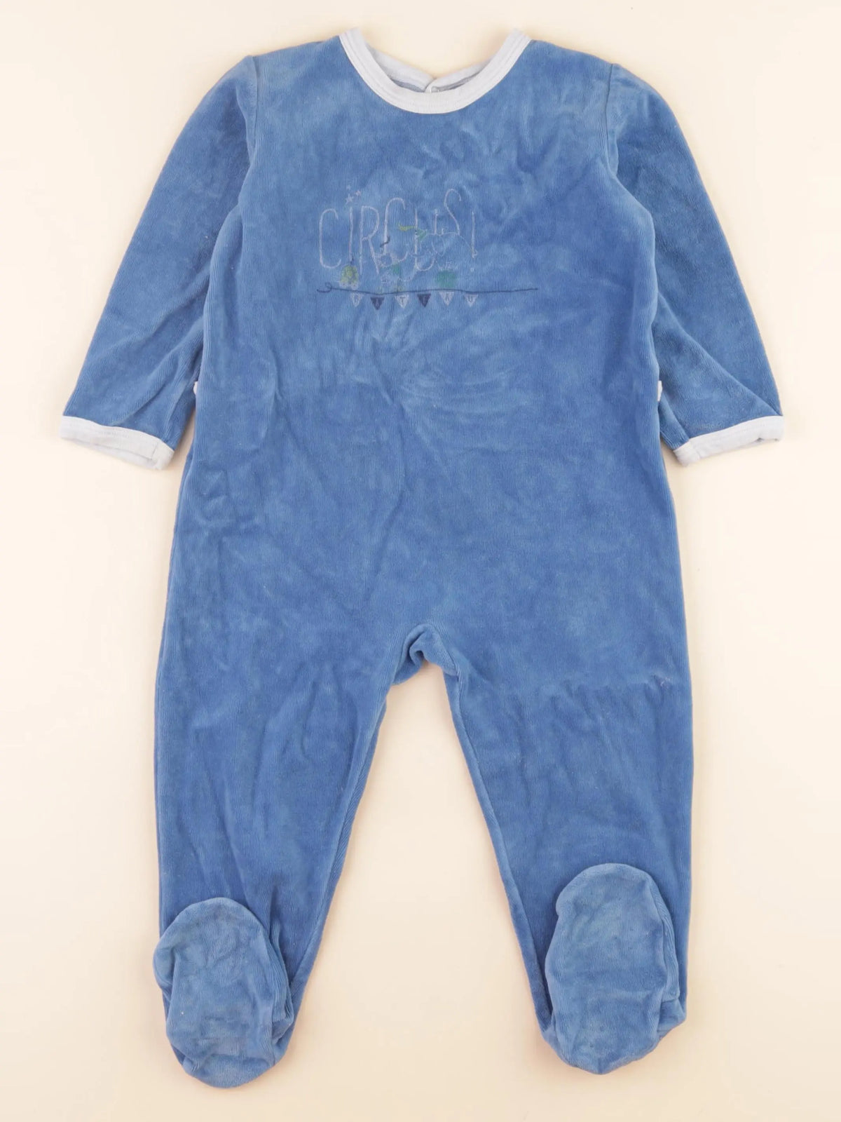 Pyjama velours bleu