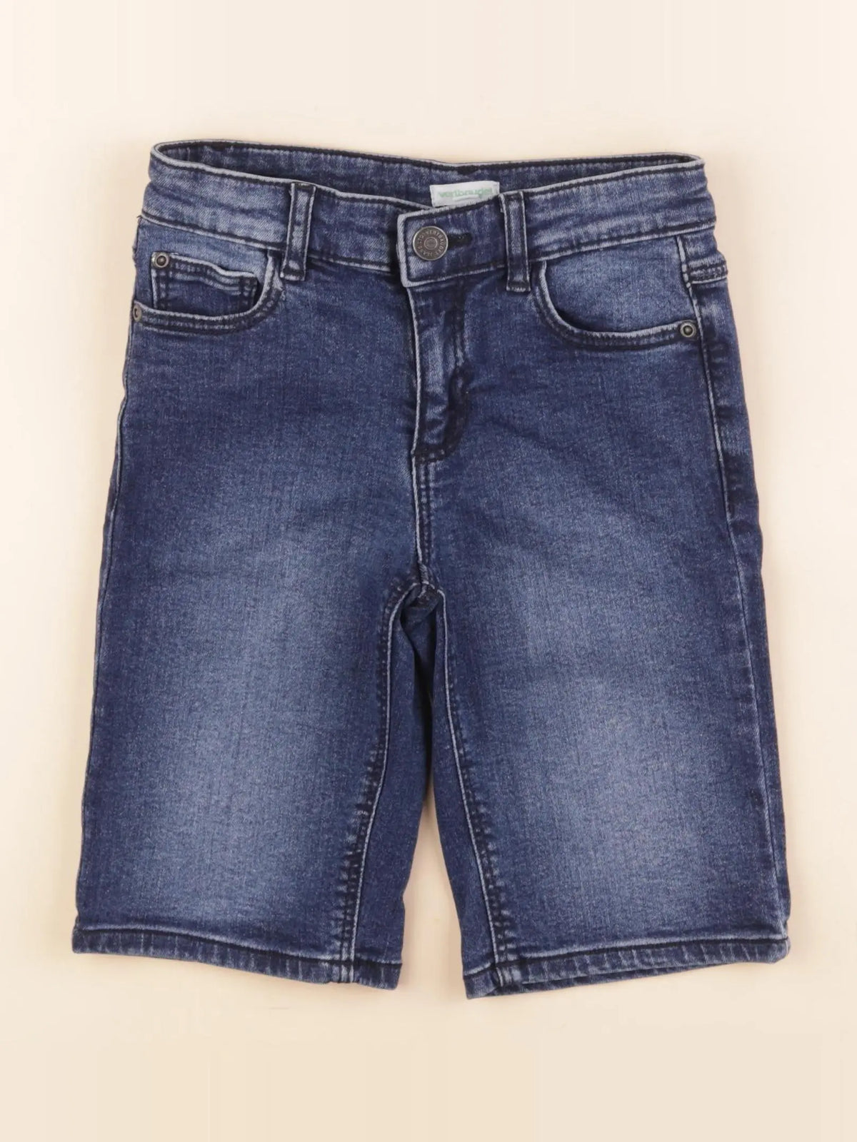 Vertbaudet - short bleu - 7 ans