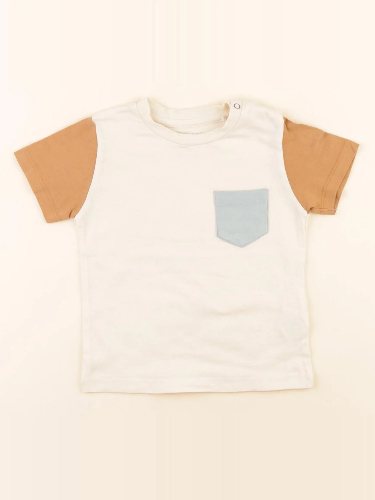 Vertbaudet - tee-shirt beige - 18 mois