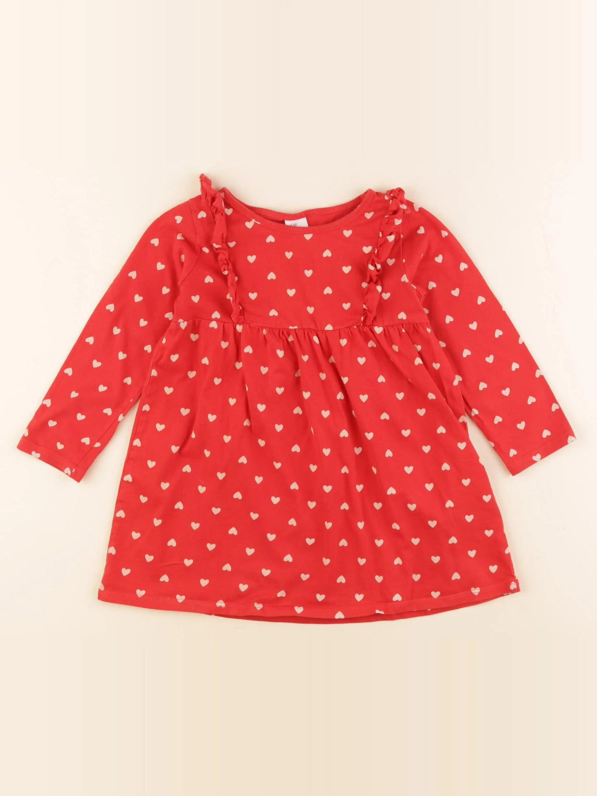 H&M - robe rouge - 2/3 ans