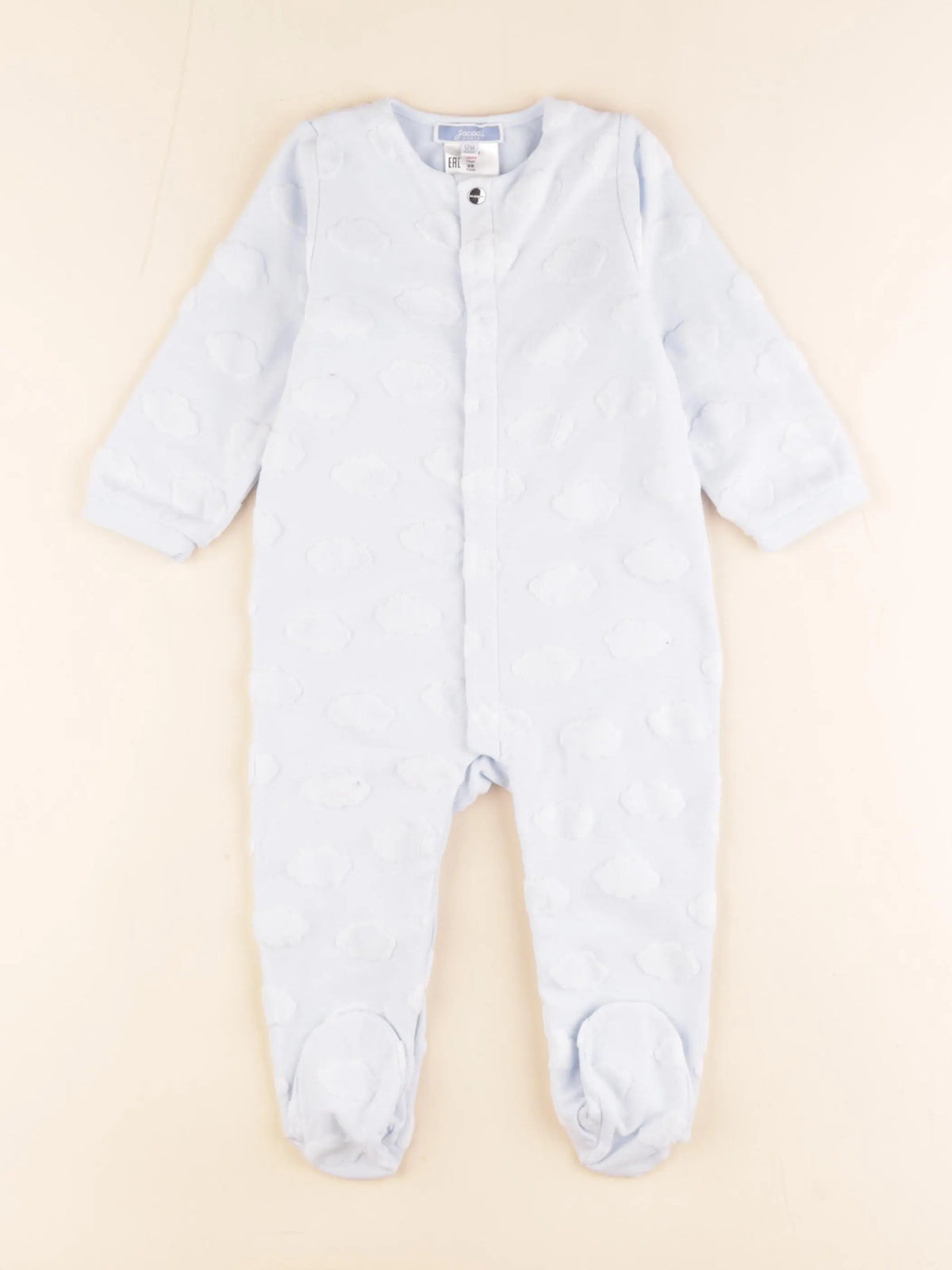 Jacadi - pyjama coton bleu - 12 mois